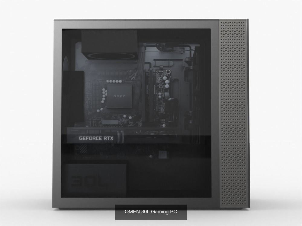 Omen Gaming PC Pack 3D Model Collection_3