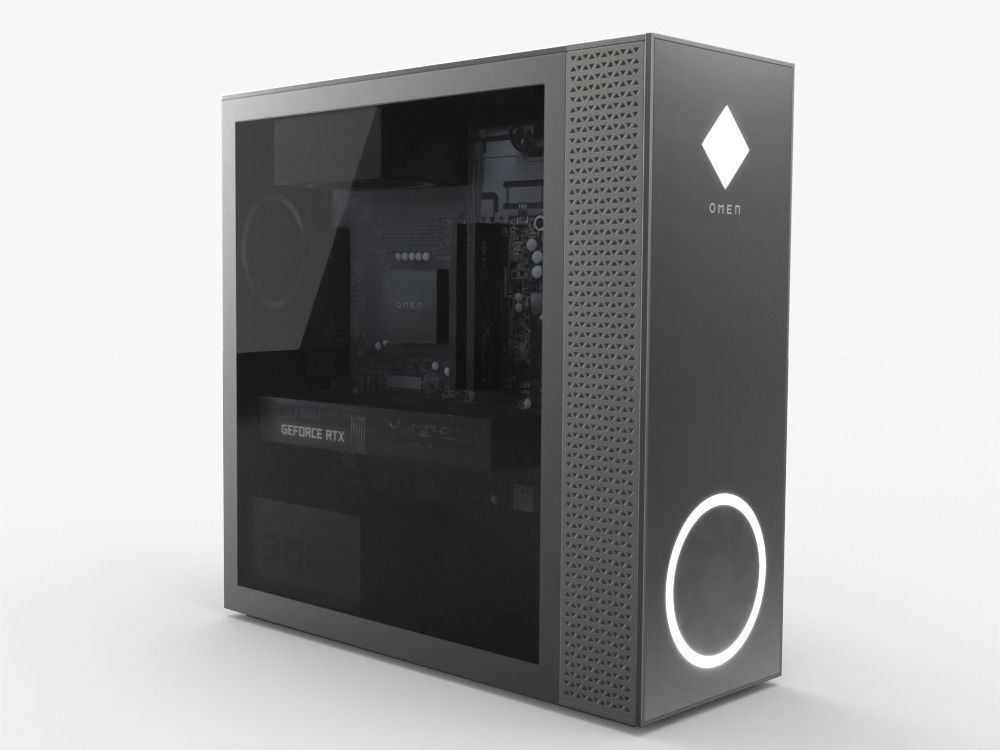 Omen Gaming PC Pack 3D Model Collection_4