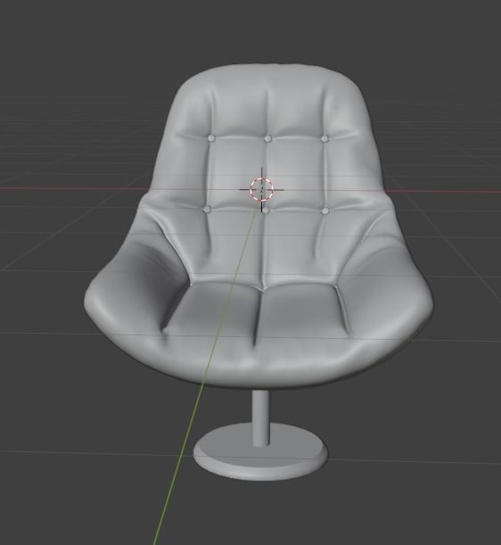 Leather Chair 3D model_5
