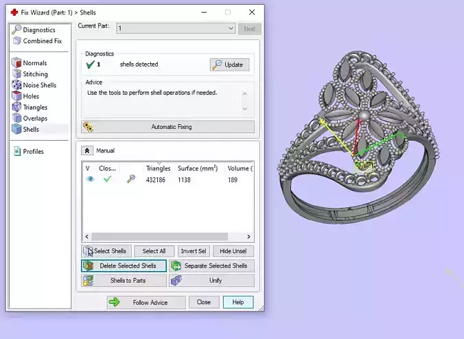 FANCY STONE RINGS LOT