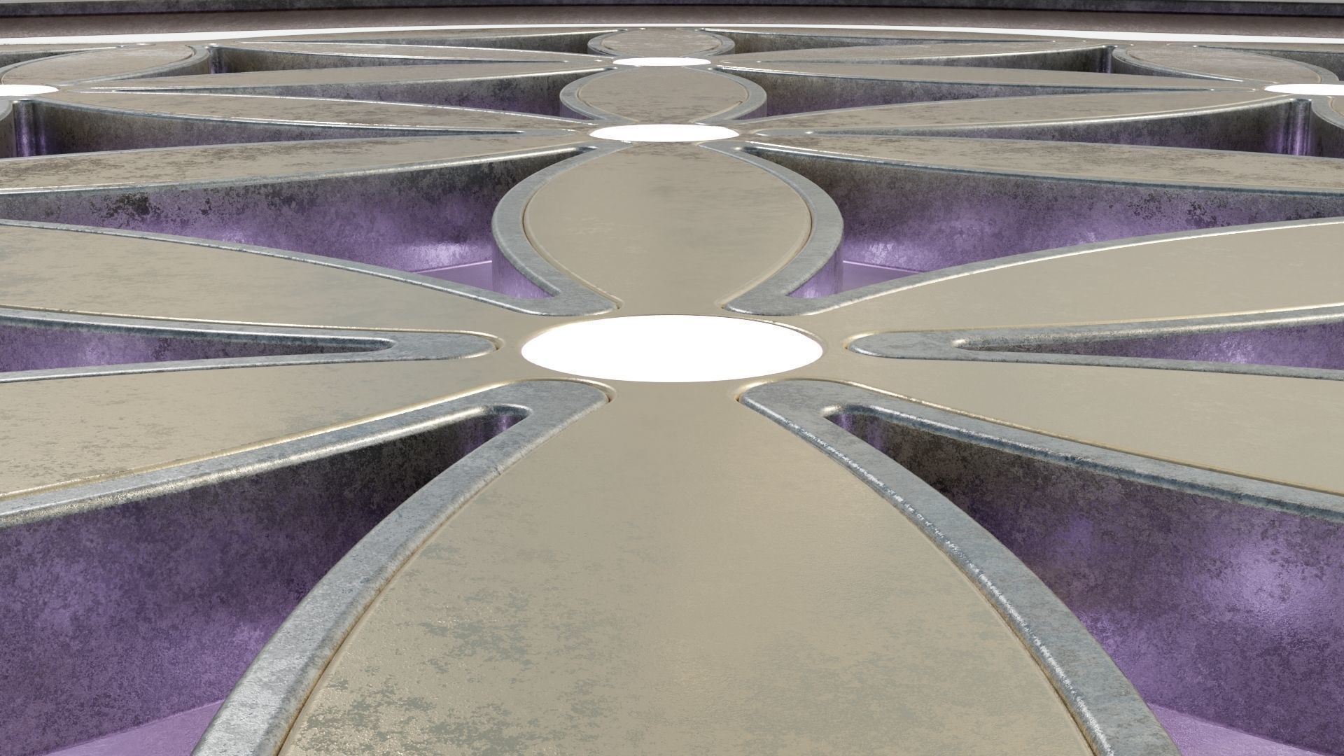 Flower of Life Spiritual Symbol 3D model_4