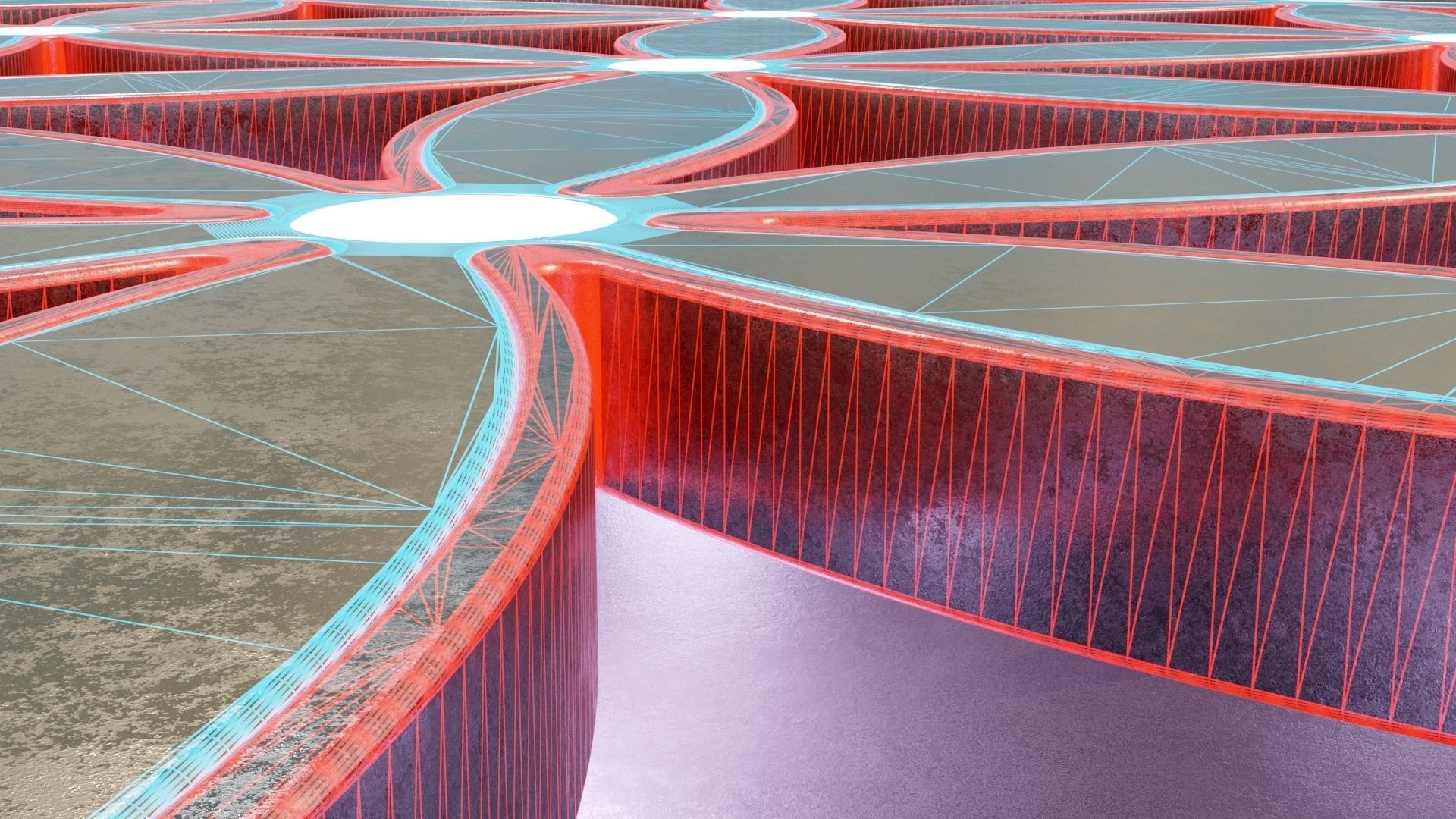 Flower of Life Spiritual Symbol 3D model_7