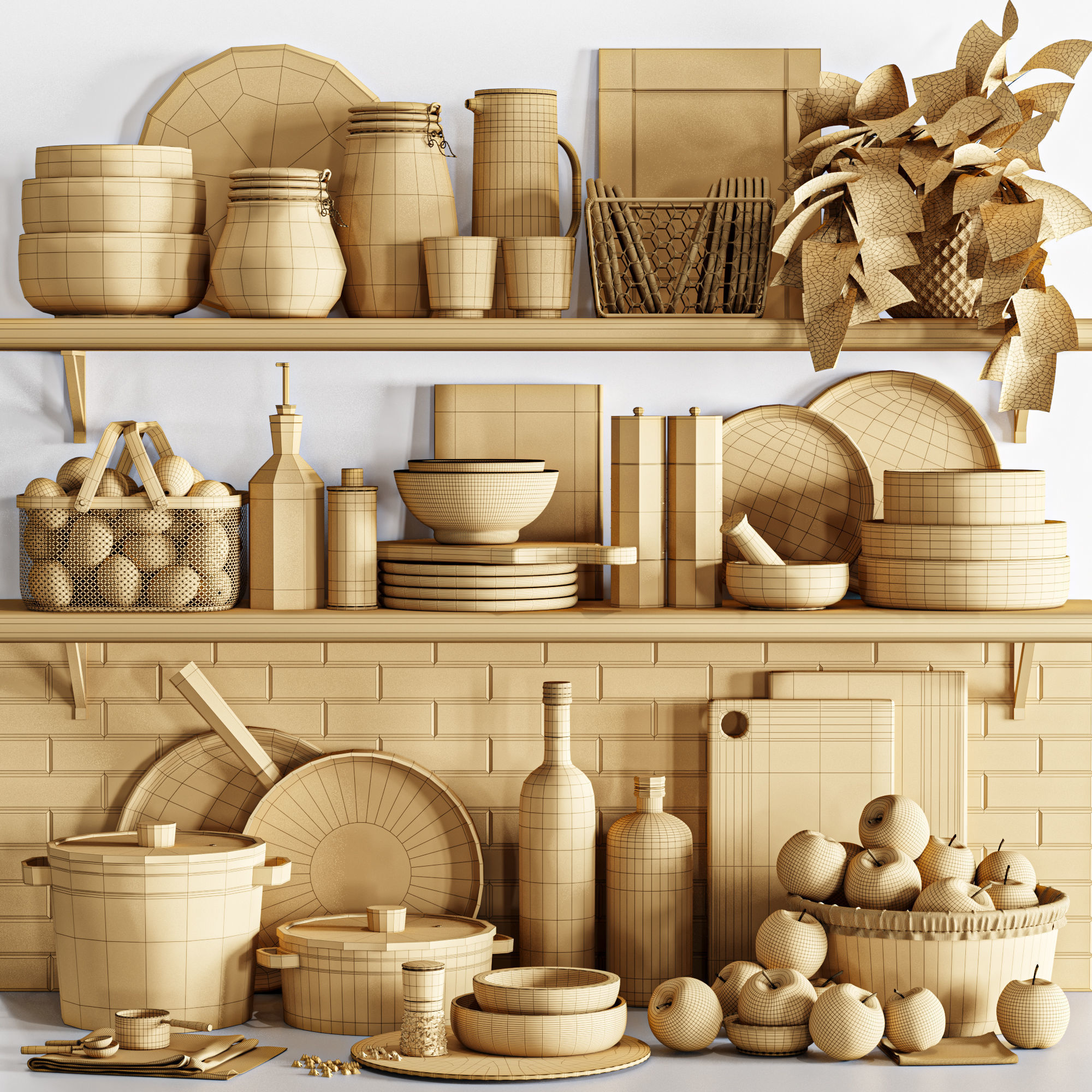 kitchen accessories062 3D model_4