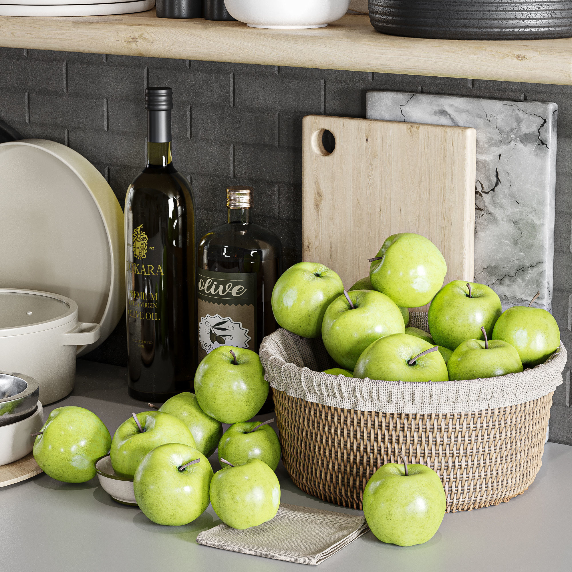 kitchen accessories062 3D model_2