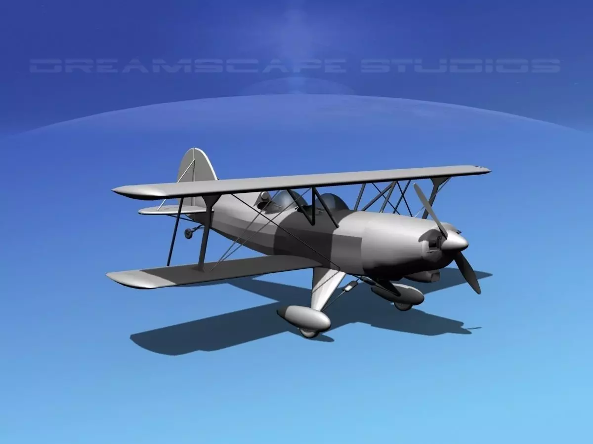 Acro Sport II Biplane VBM 3D model_0