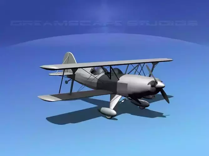 Acro Sport II Biplane VBM 3D model