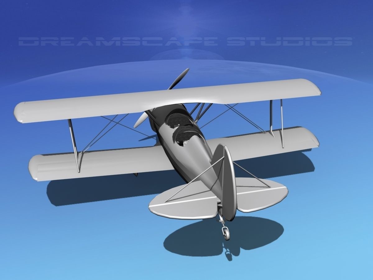 Acro Sport II Biplane VBM 3D model_7