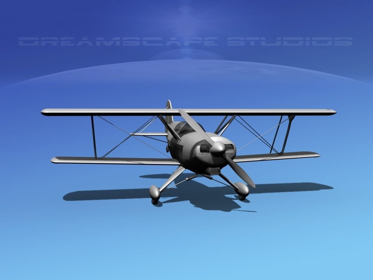 Acro Sport II Biplane VBM 3D model_3