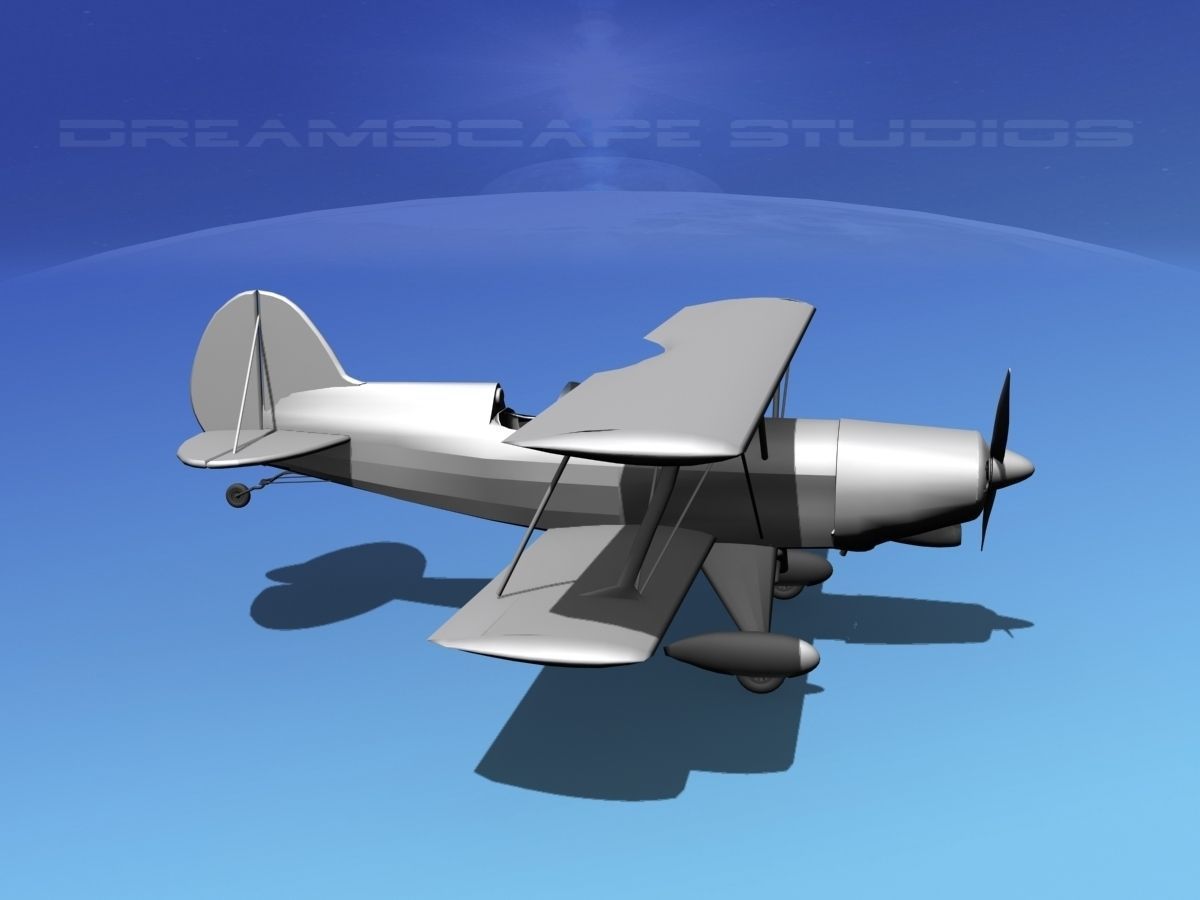 Acro Sport II Biplane VBM 3D model_4