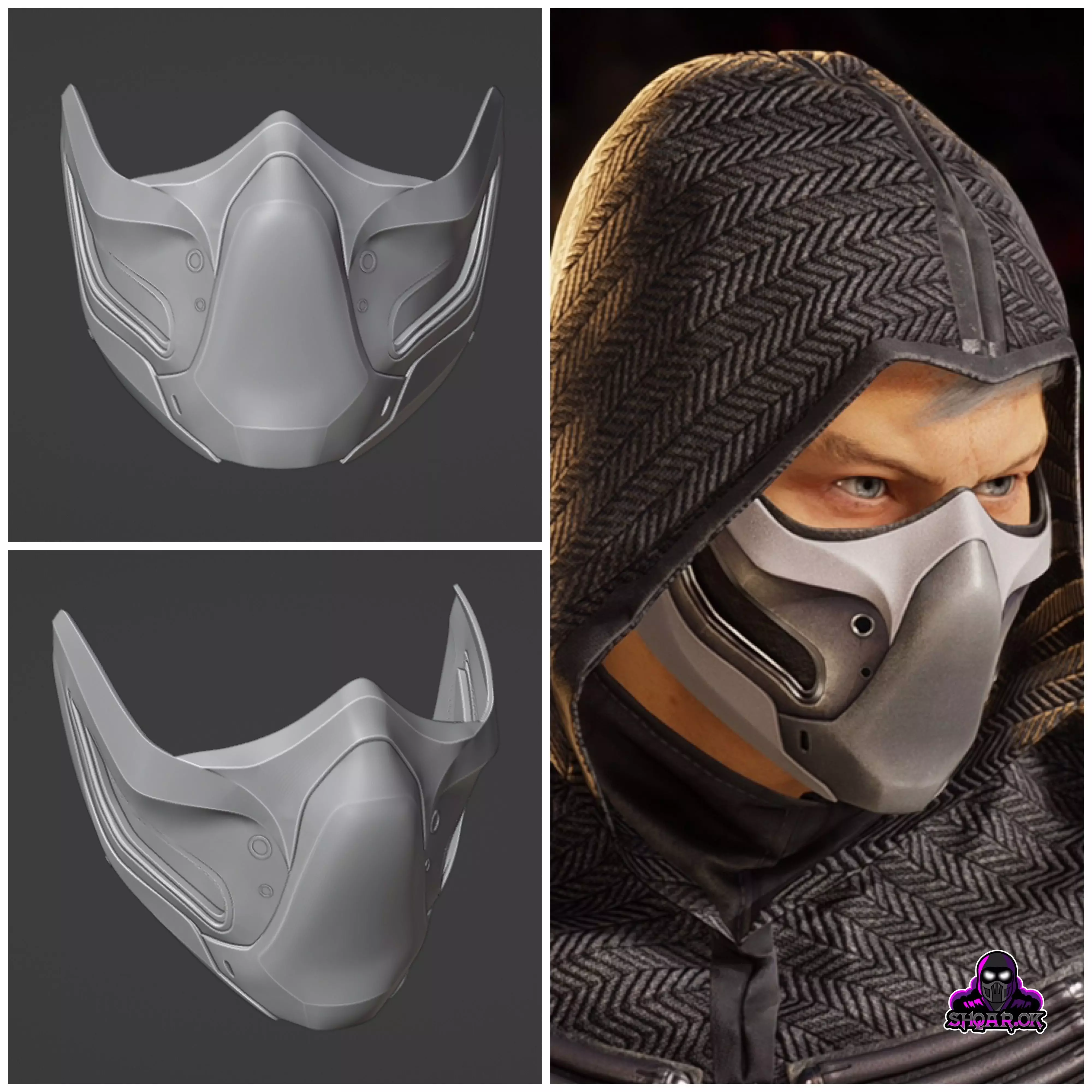 Smoke mask from MK1 - In the Dark 3D print model