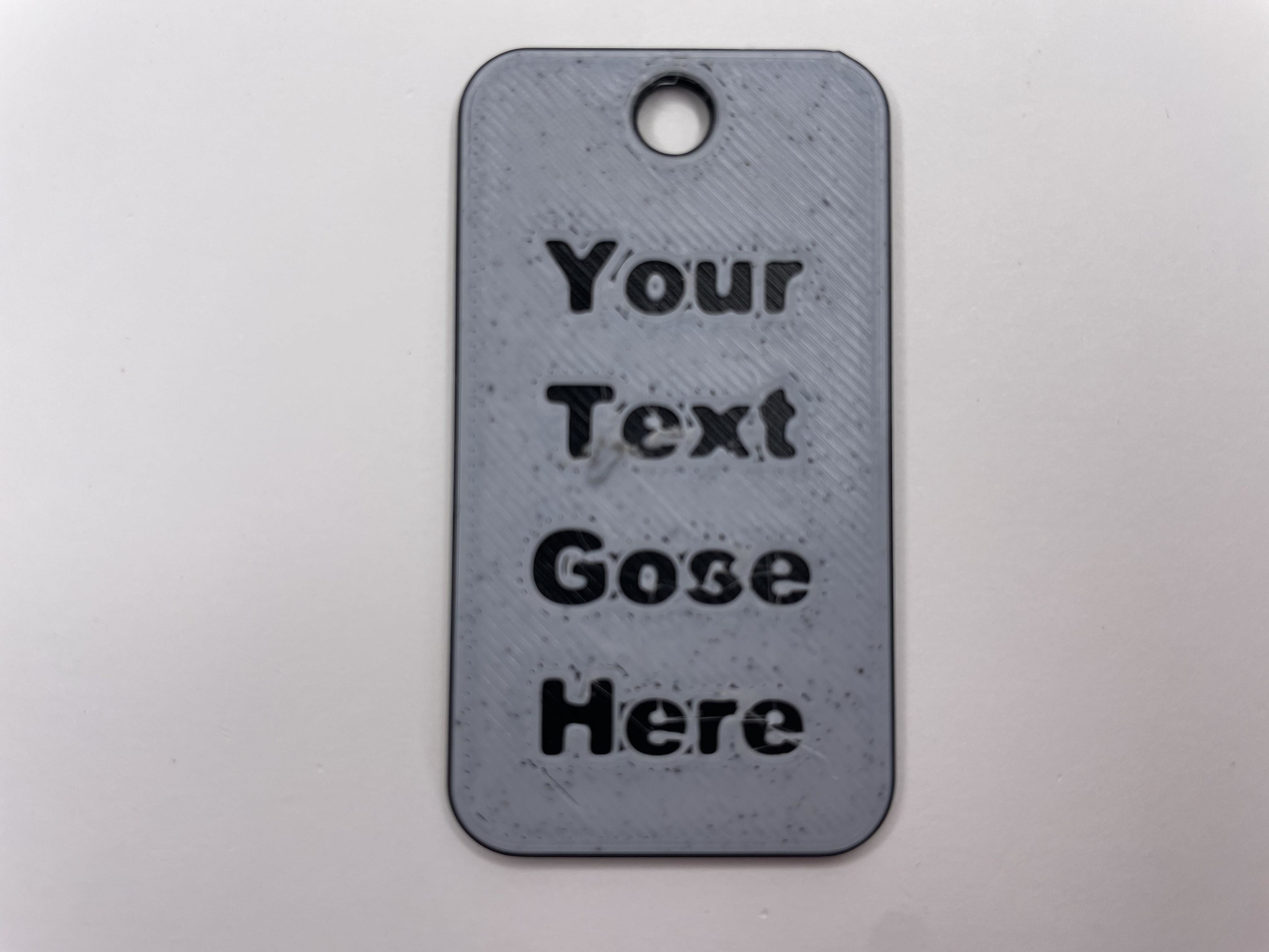 Two-Sided Customizable Dog Tag Fusion 360 3D print model_3