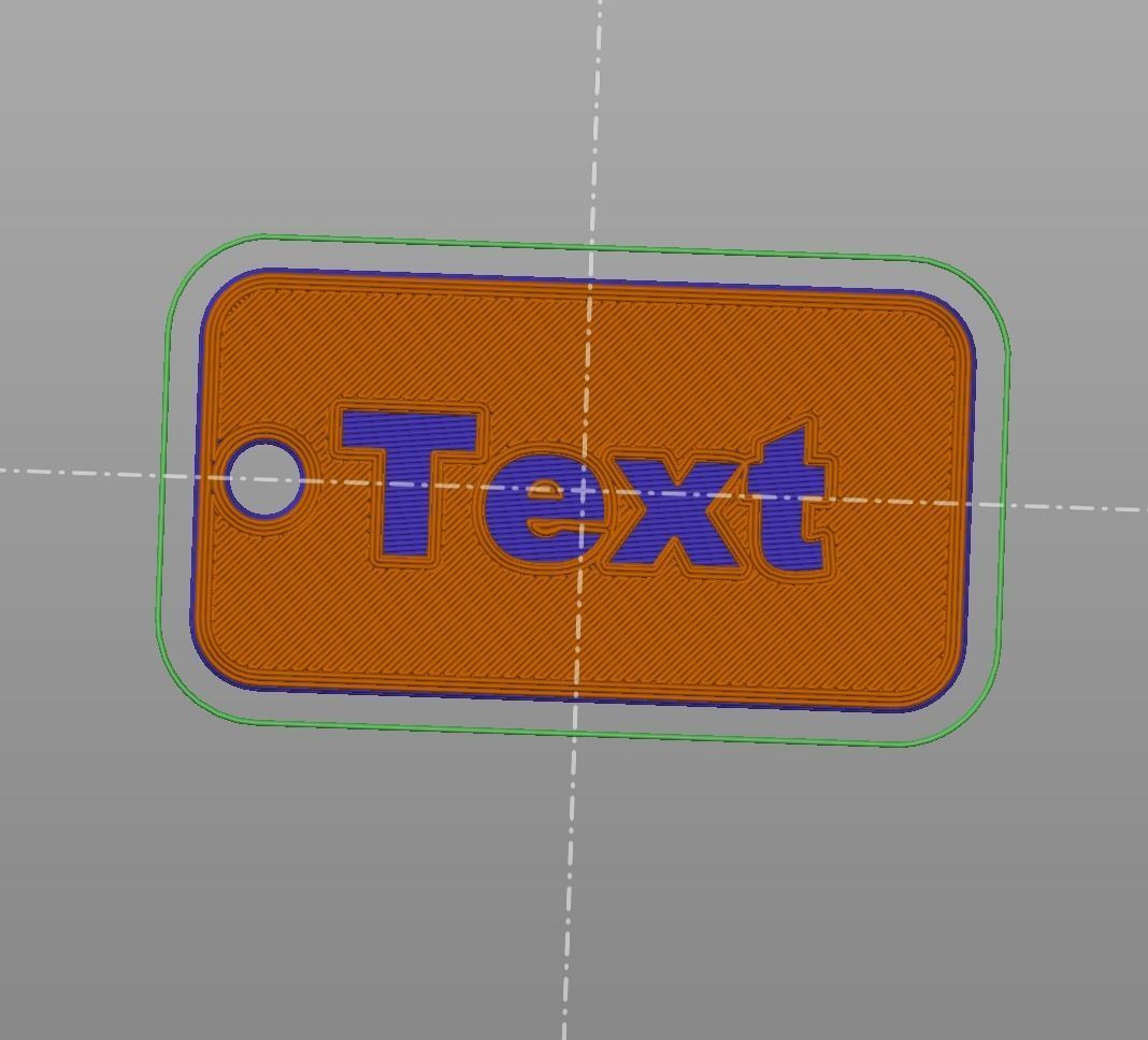 Two-Sided Customizable Dog Tag Fusion 360 3D print model_9