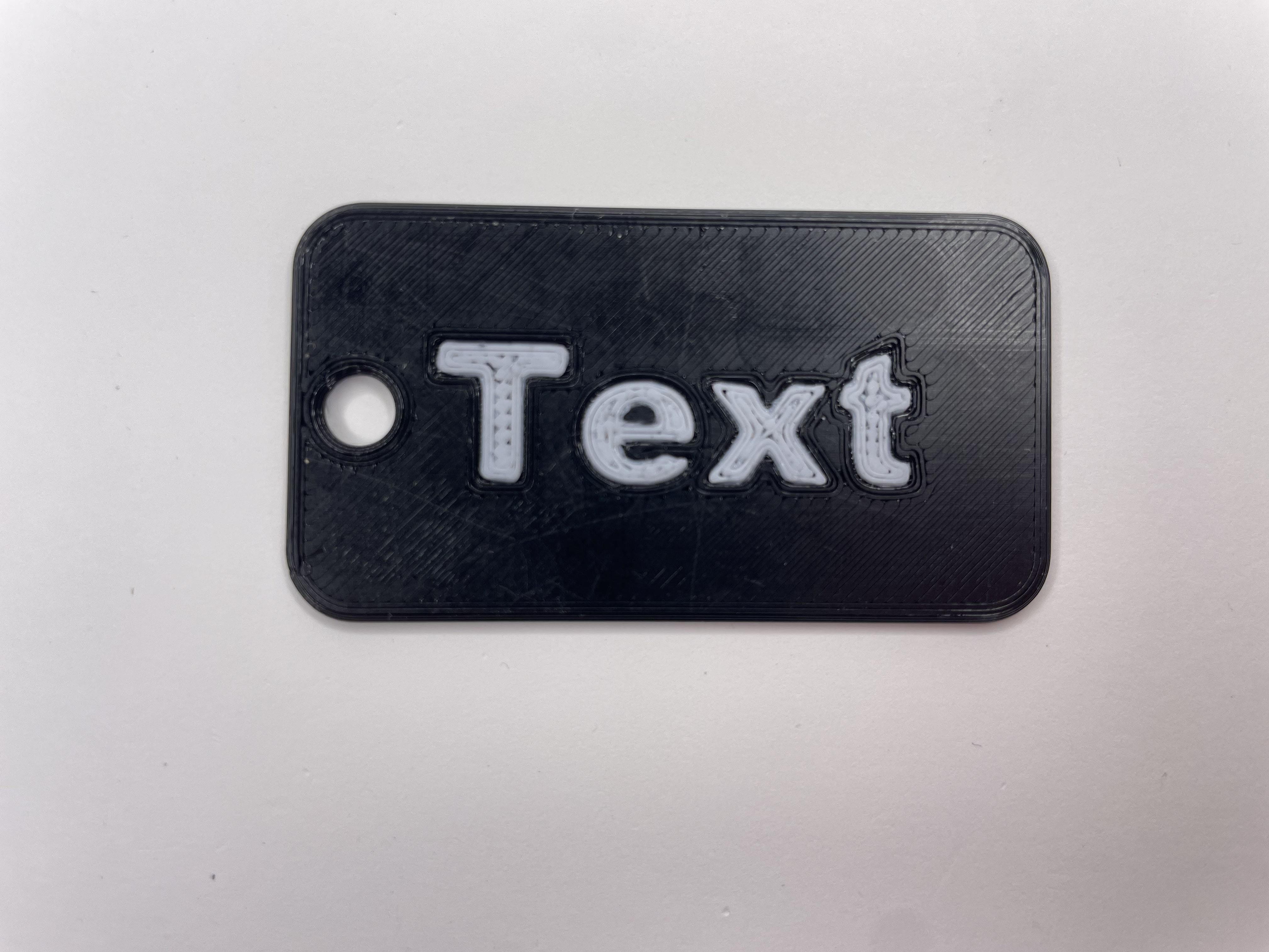 Two-Sided Customizable Dog Tag Fusion 360 3D print model_1