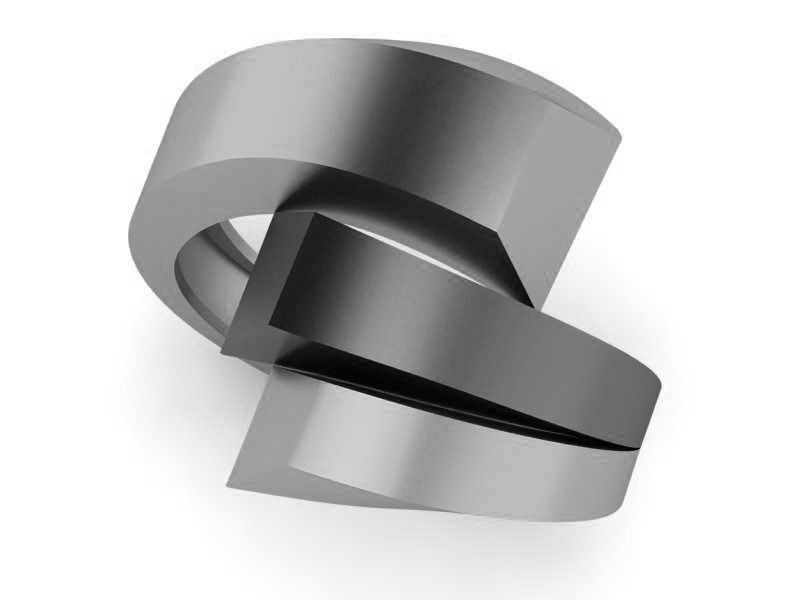 Curved Wire High Jewelry Cocktail Ring 3D print model_2