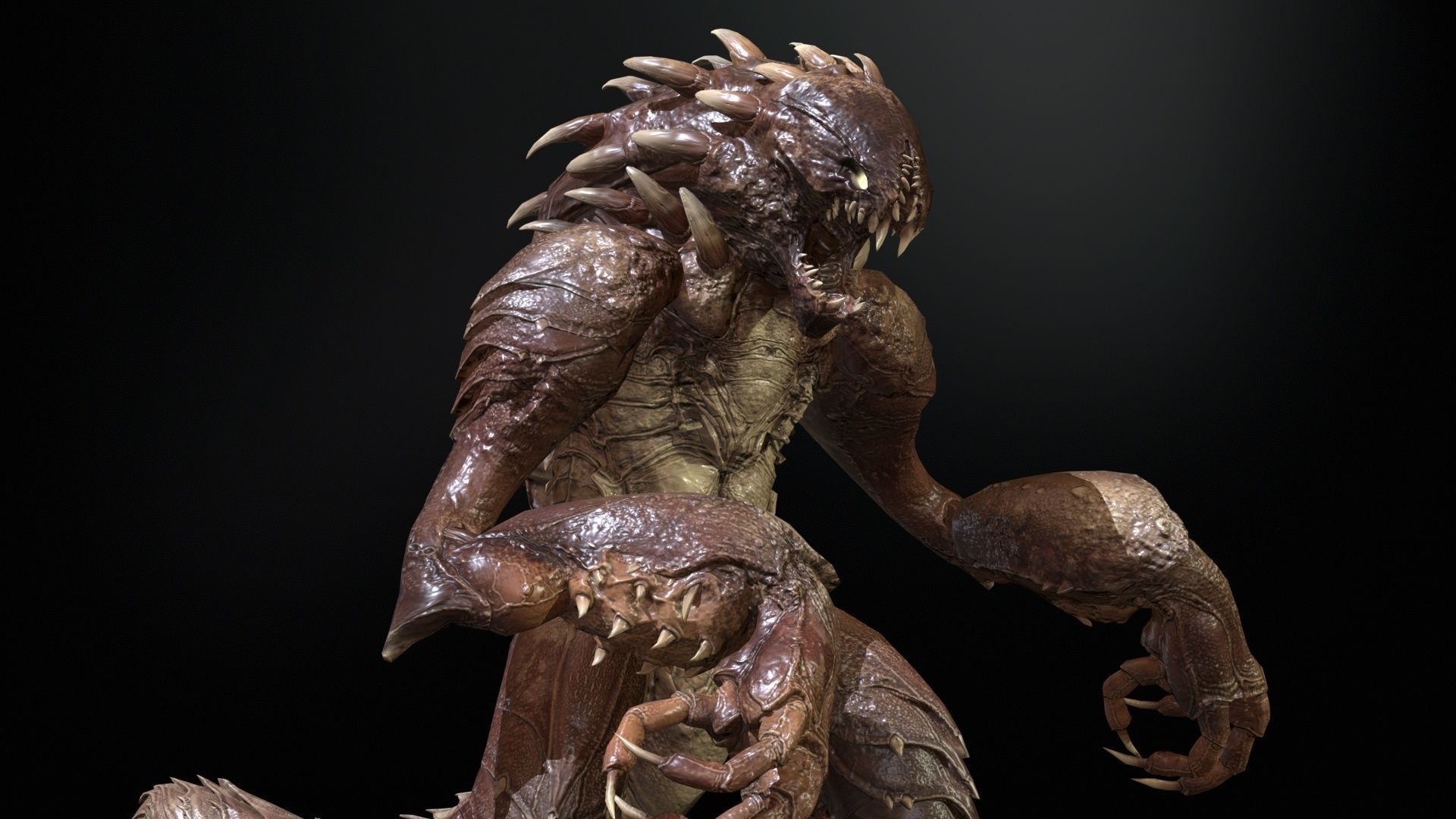 MutantR4 Low-poly 3D model_13