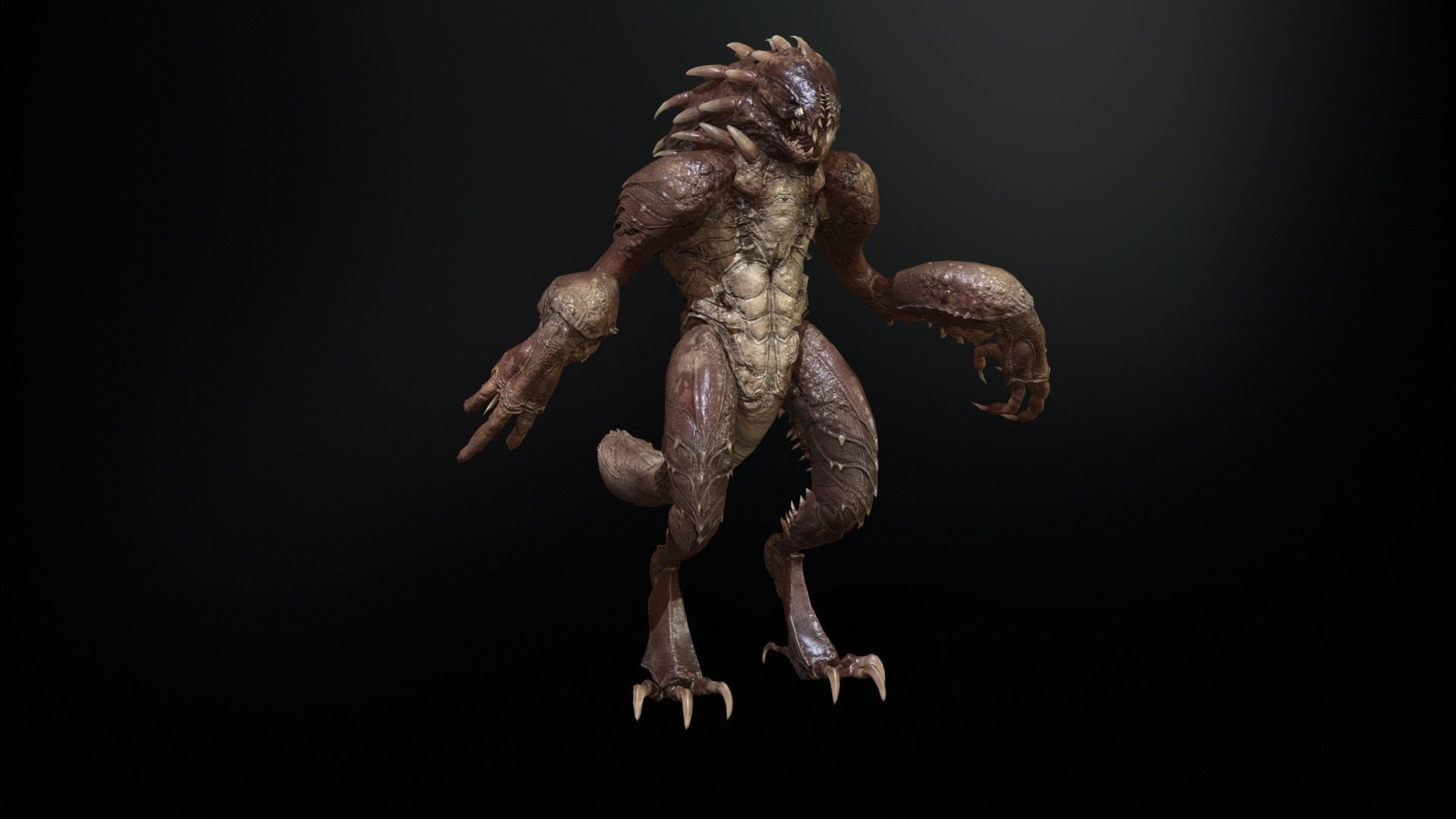 MutantR4 Low-poly 3D model_3