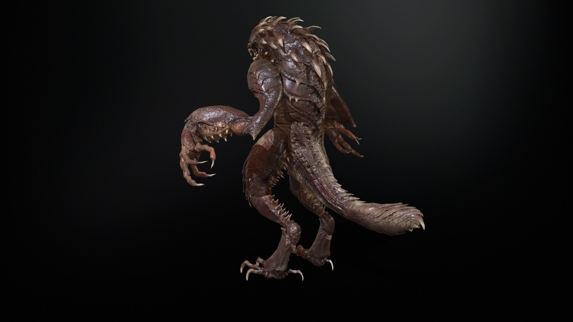 MutantR4 Low-poly 3D model_5