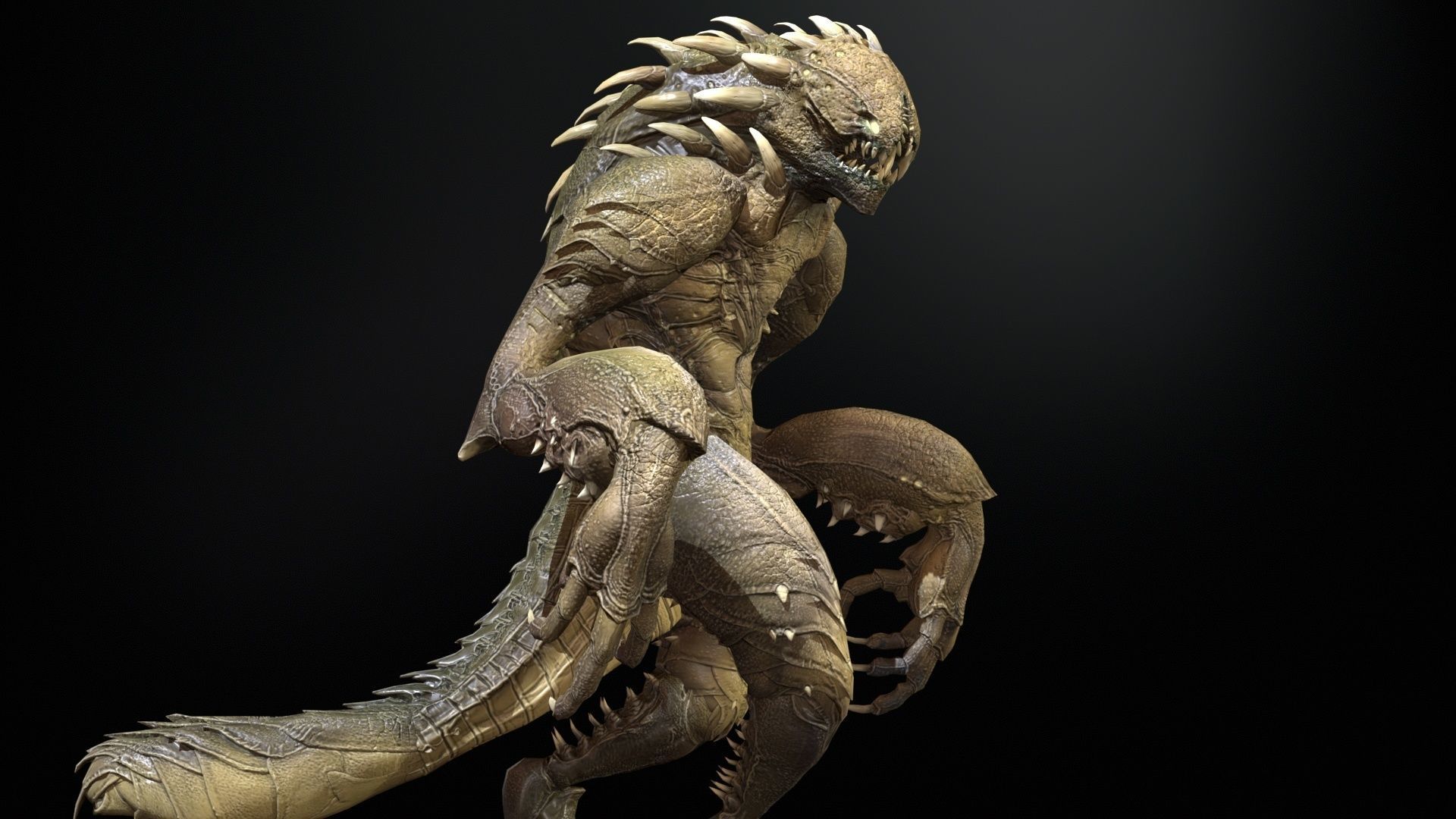 MutantR4 Low-poly 3D model_16