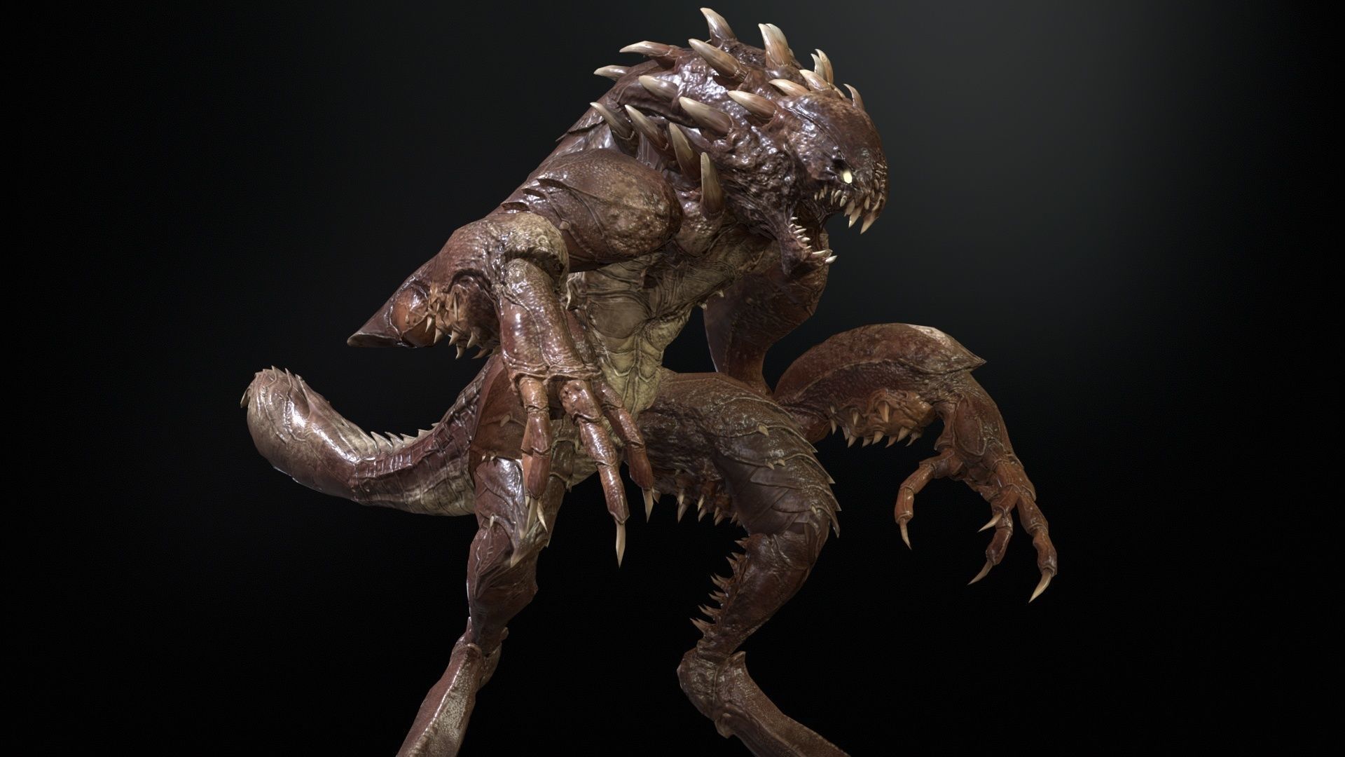 MutantR4 Low-poly 3D model_2