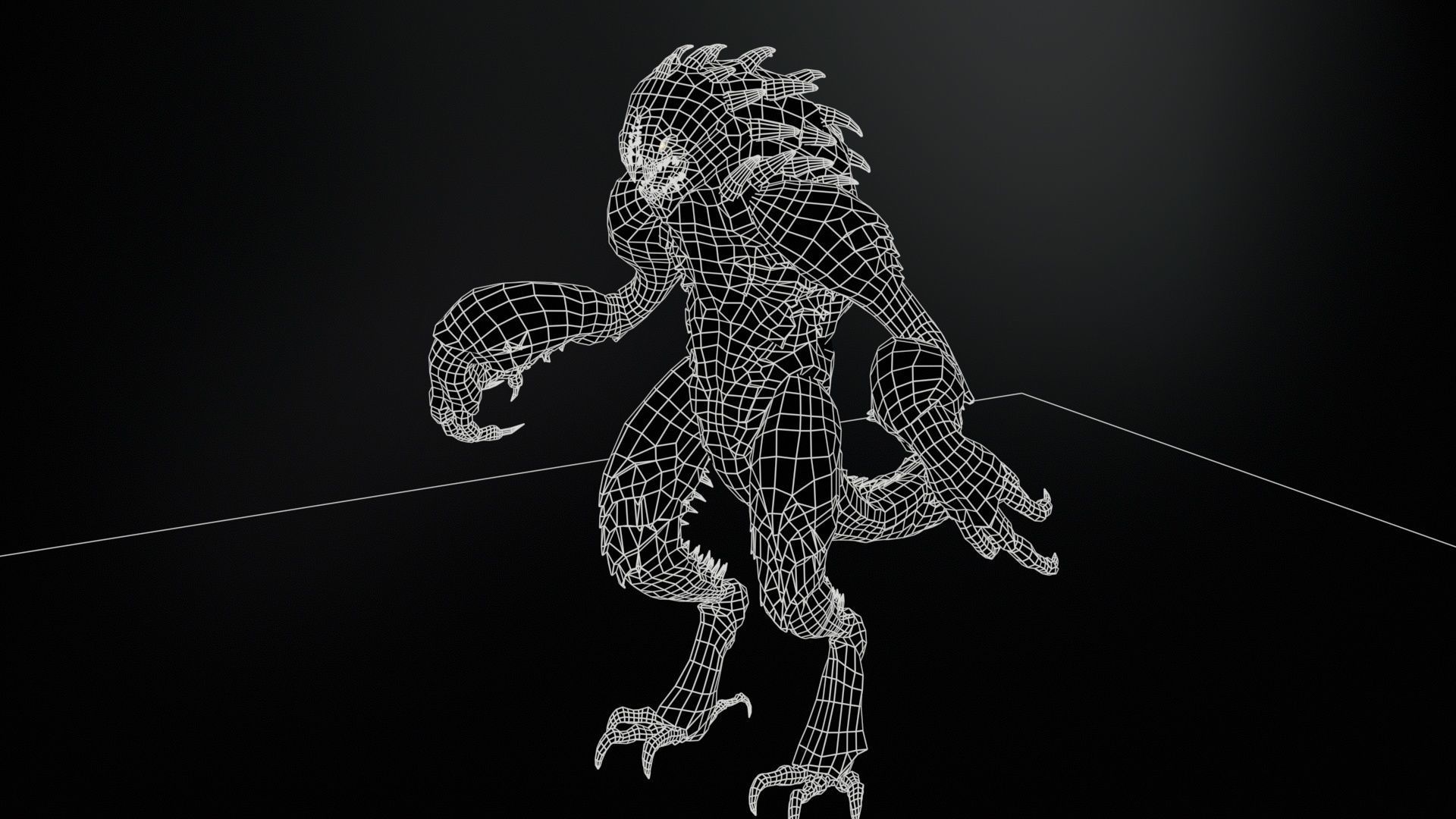 MutantR4 Low-poly 3D model_10