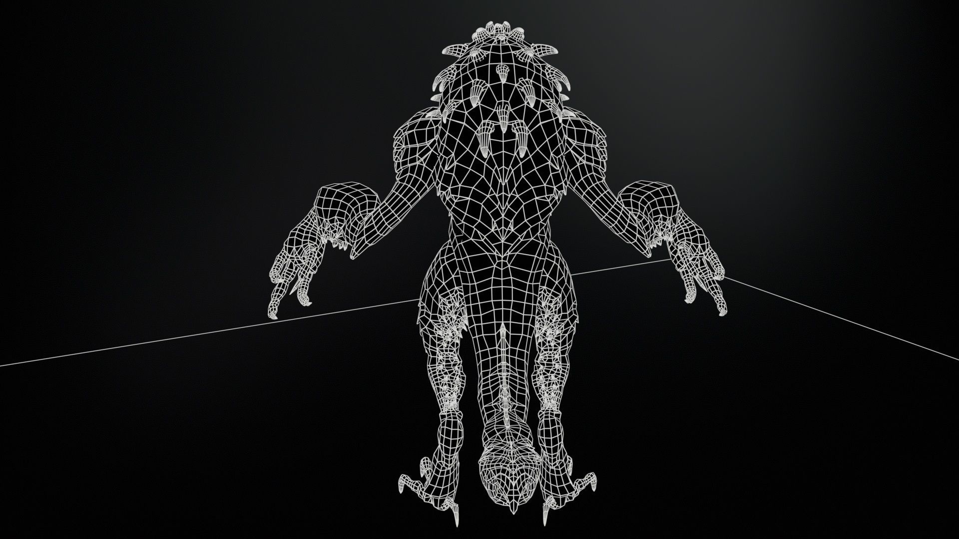 MutantR4 Low-poly 3D model_8