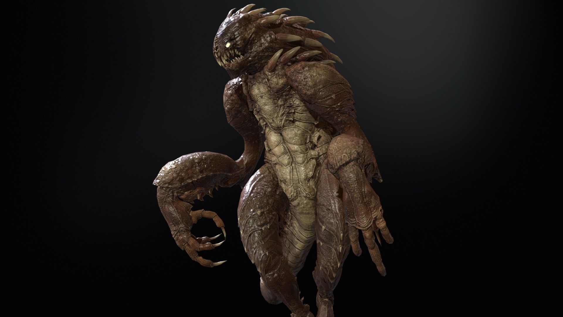 MutantR4 Low-poly 3D model_12