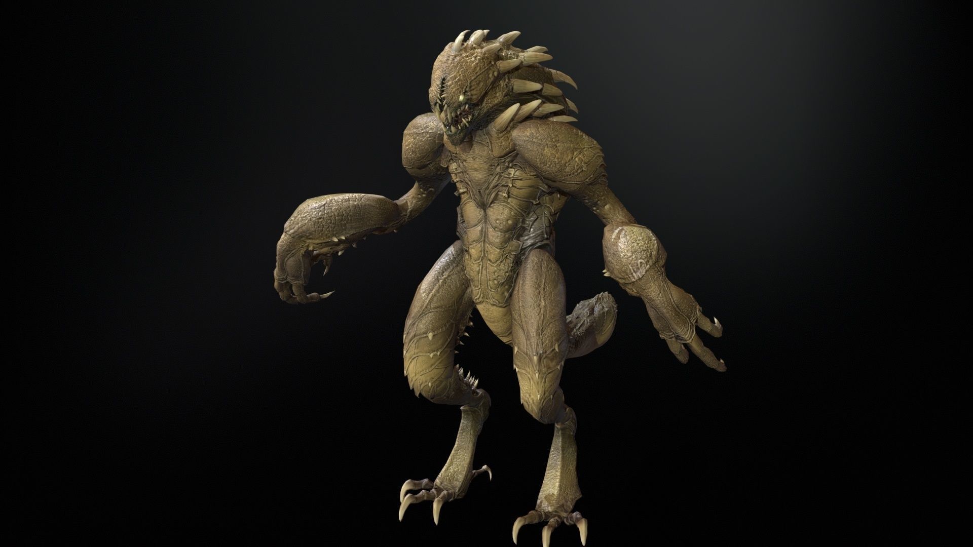 MutantR4 Low-poly 3D model_9