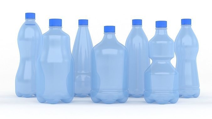 Plastic Bottles 3D model