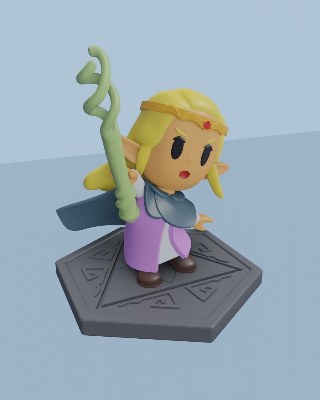 THE LEGEND OF ZELDA ECHOES OF WISDOM - ZELDA MINIATURE 3D print model_2