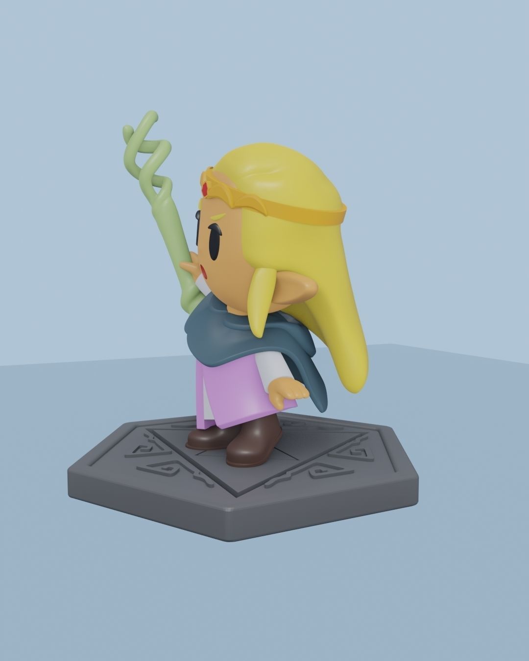THE LEGEND OF ZELDA ECHOES OF WISDOM - ZELDA MINIATURE 3D print model_1