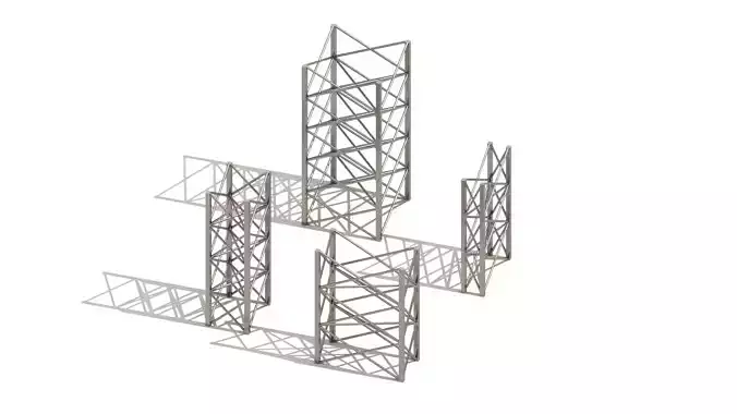 Heavy Duty Steel Industrial Columns