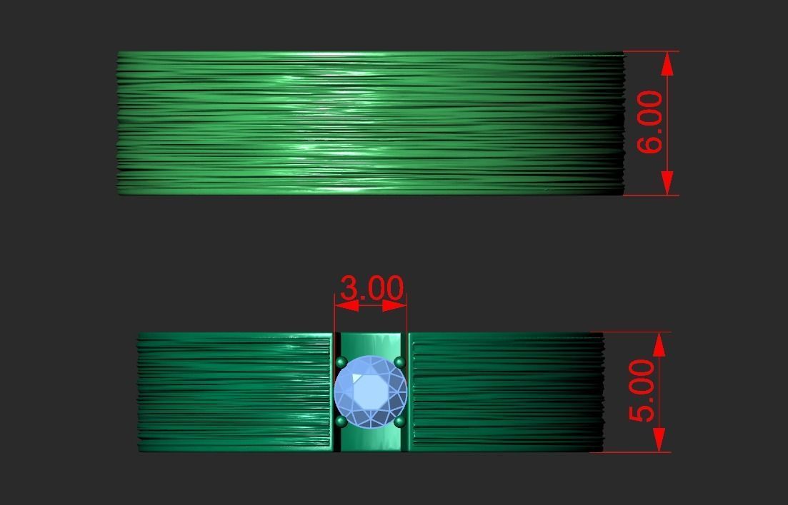 WEDDING RINGS WITH TEXTURE 1 3D print model_1