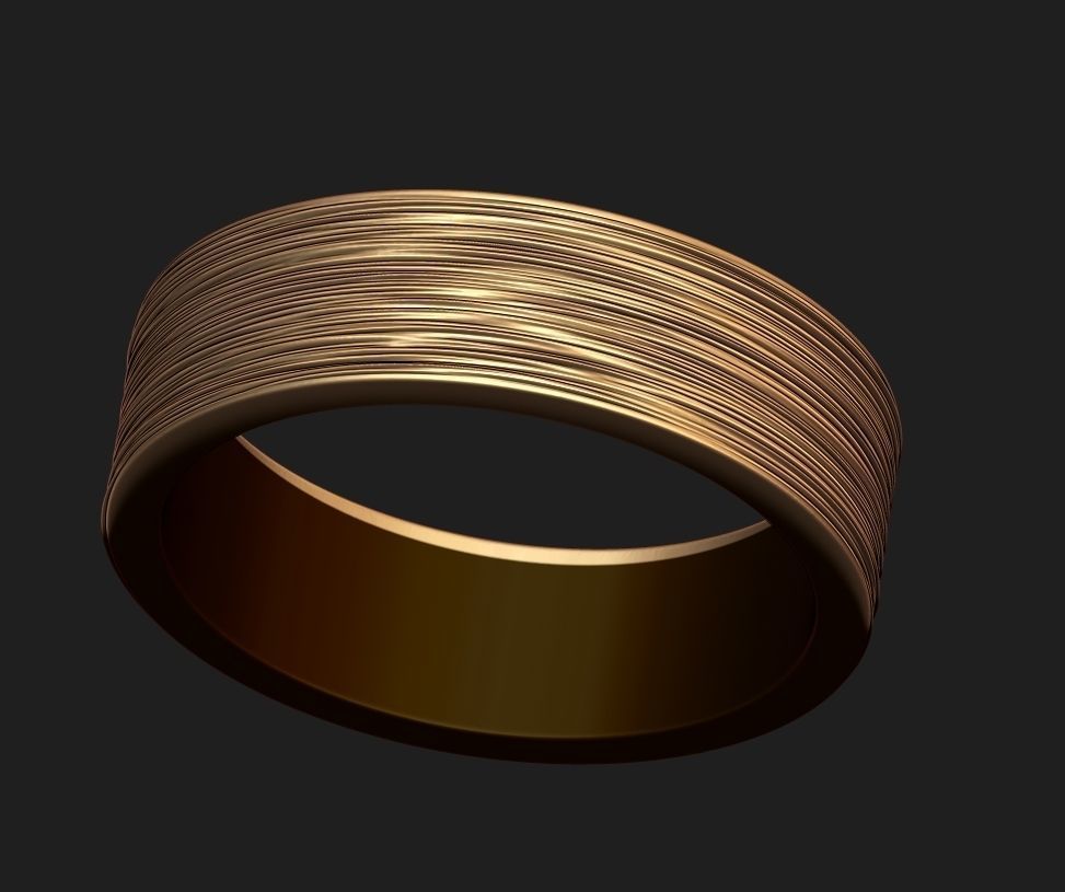 WEDDING RINGS WITH TEXTURE 1 3D print model_8