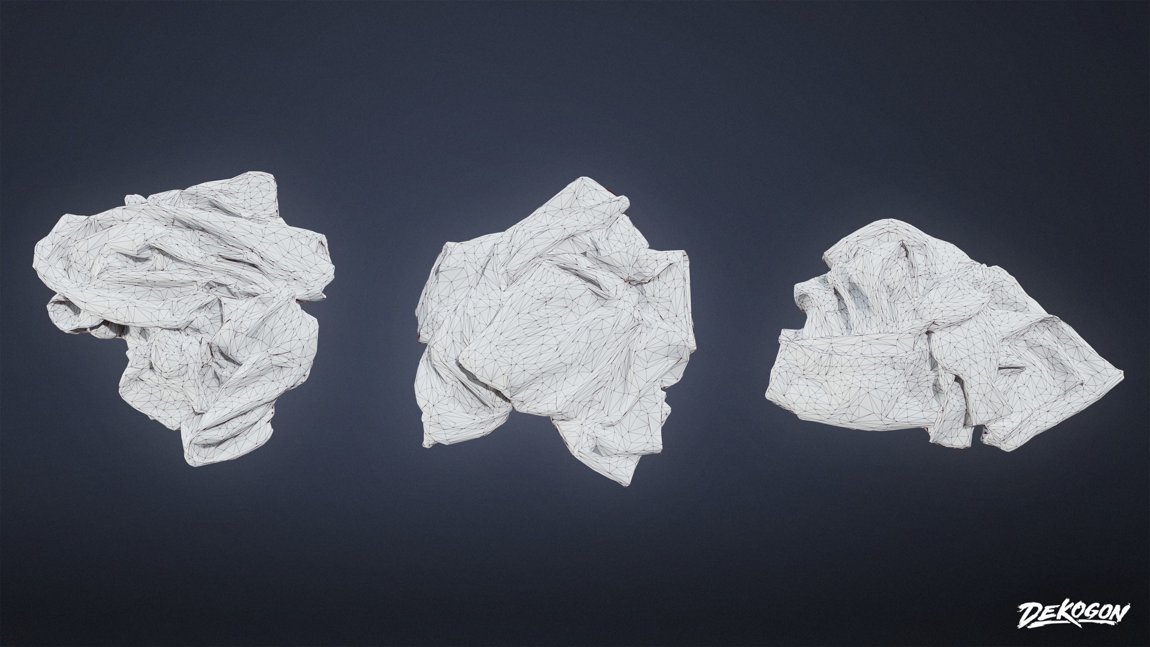 SUBURBS - Clothes Pile 01 - LOW POLY AND NANITE Low-poly 3D model_12