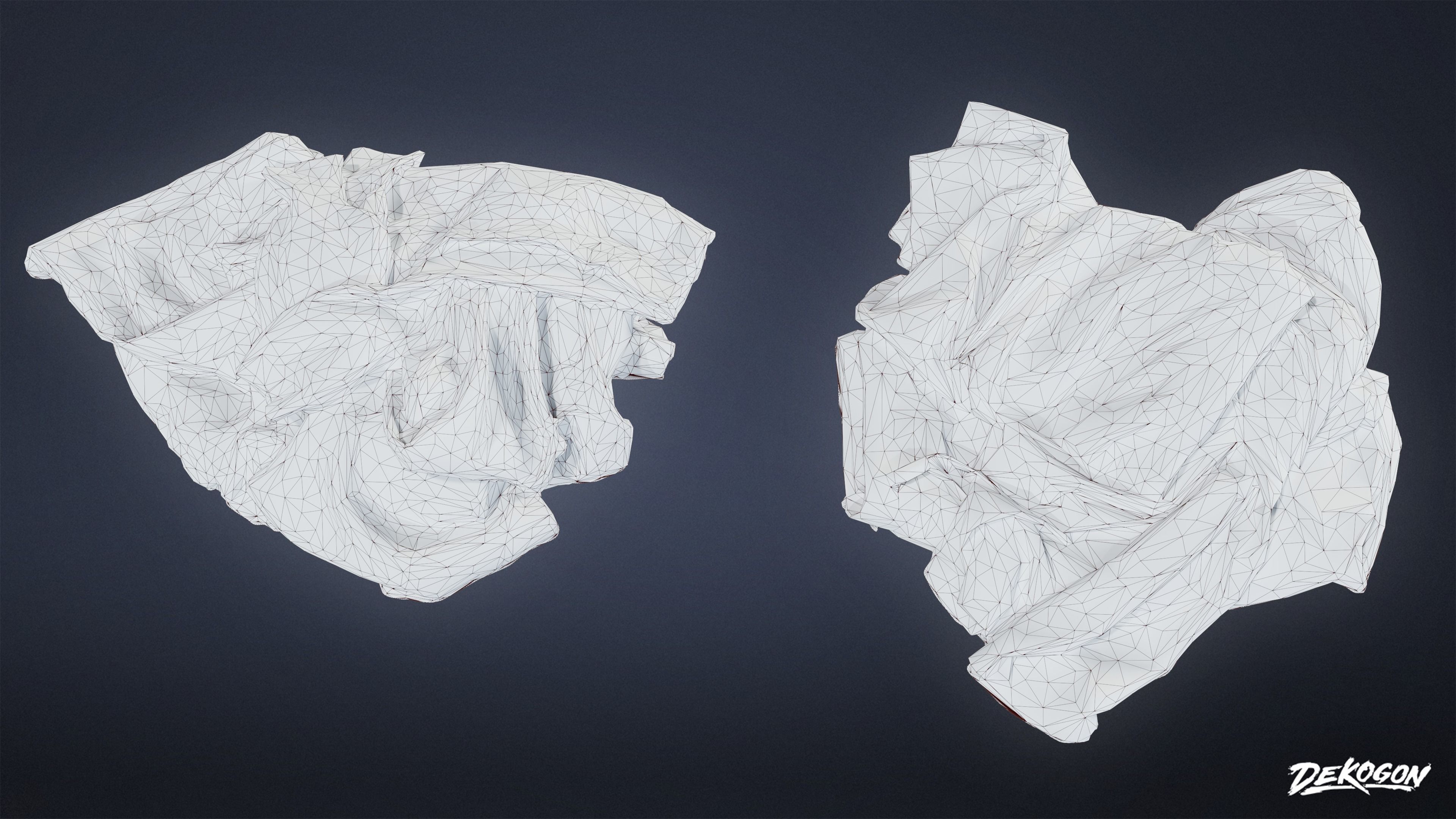 SUBURBS - Clothes Pile 01 - LOW POLY AND NANITE Low-poly 3D model_15