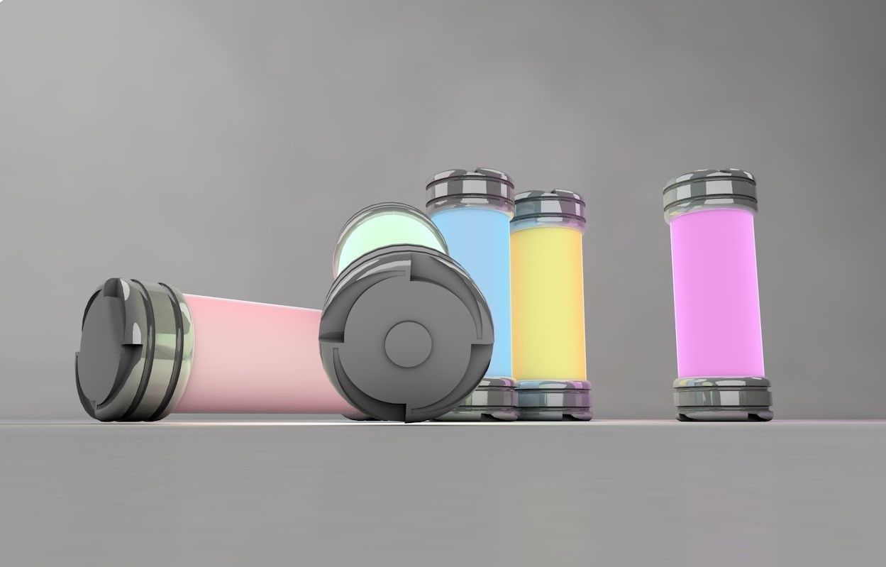 3D models of energy cylinders 3D model_2