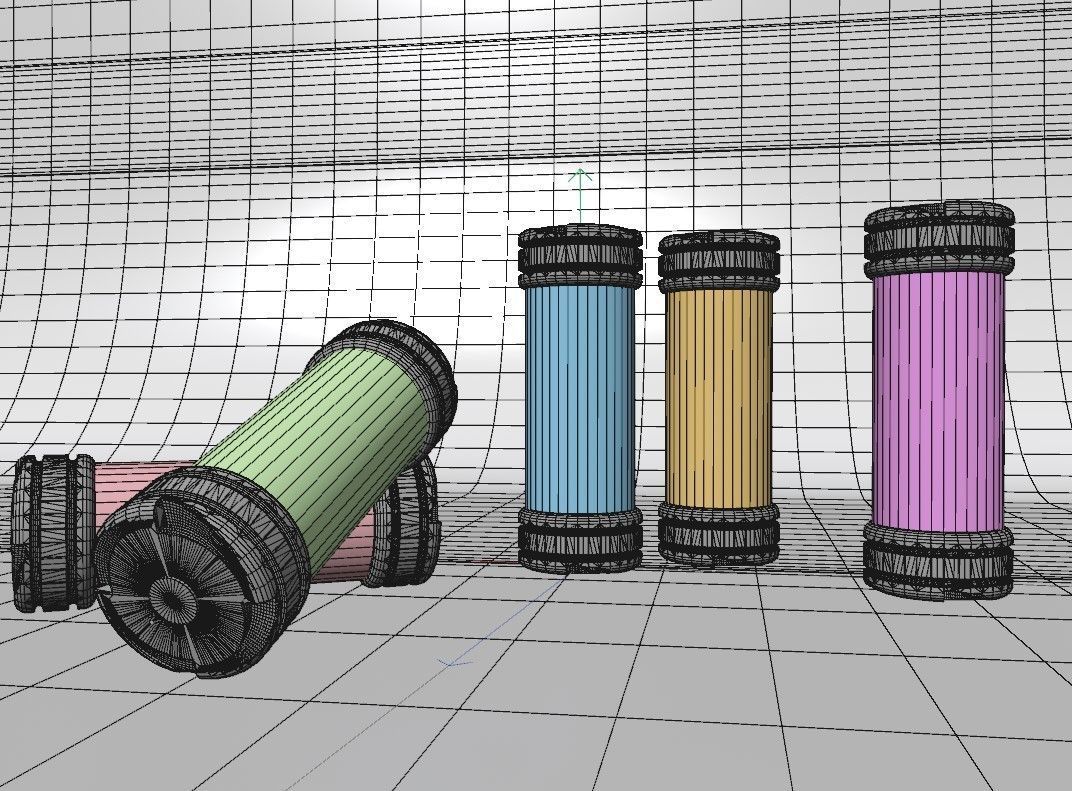 3D models of energy cylinders 3D model_4