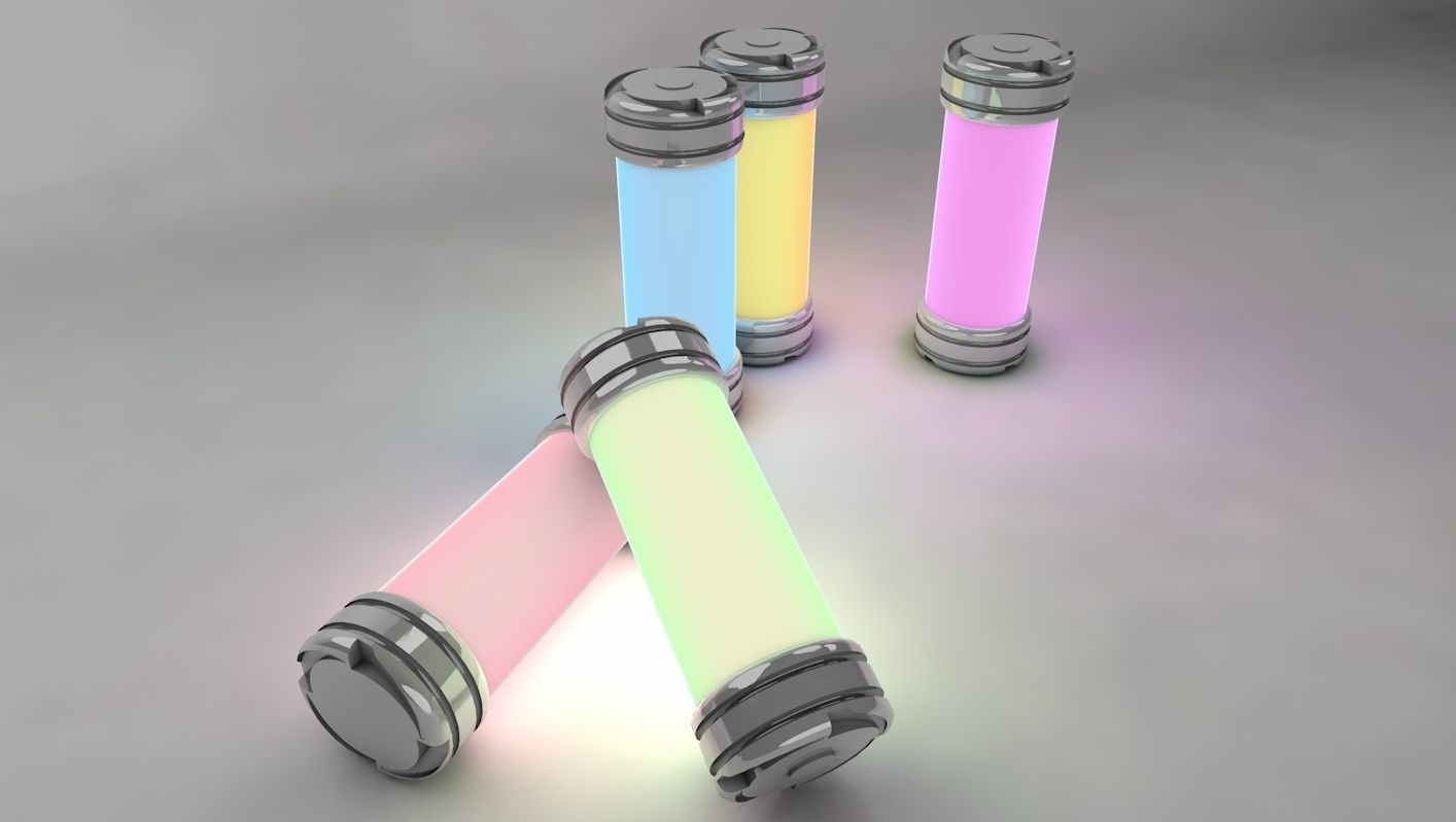 3D models of energy cylinders 3D model_1