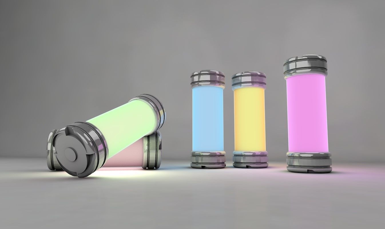 3D models of energy cylinders 3D model_3