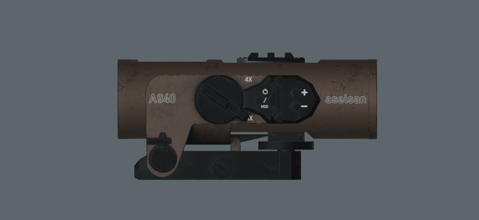 Aselsan A940 Low-poly 3D model_3