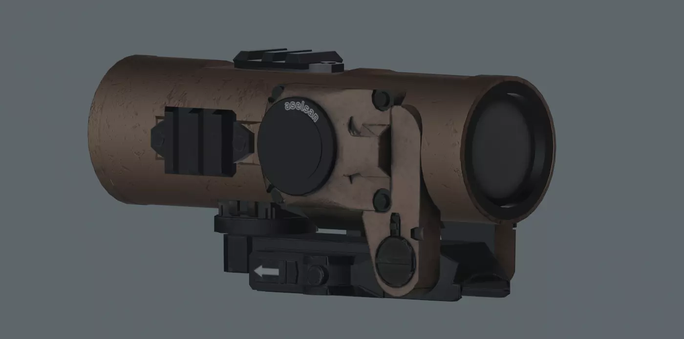 Aselsan A940 Low-poly 3D model_0