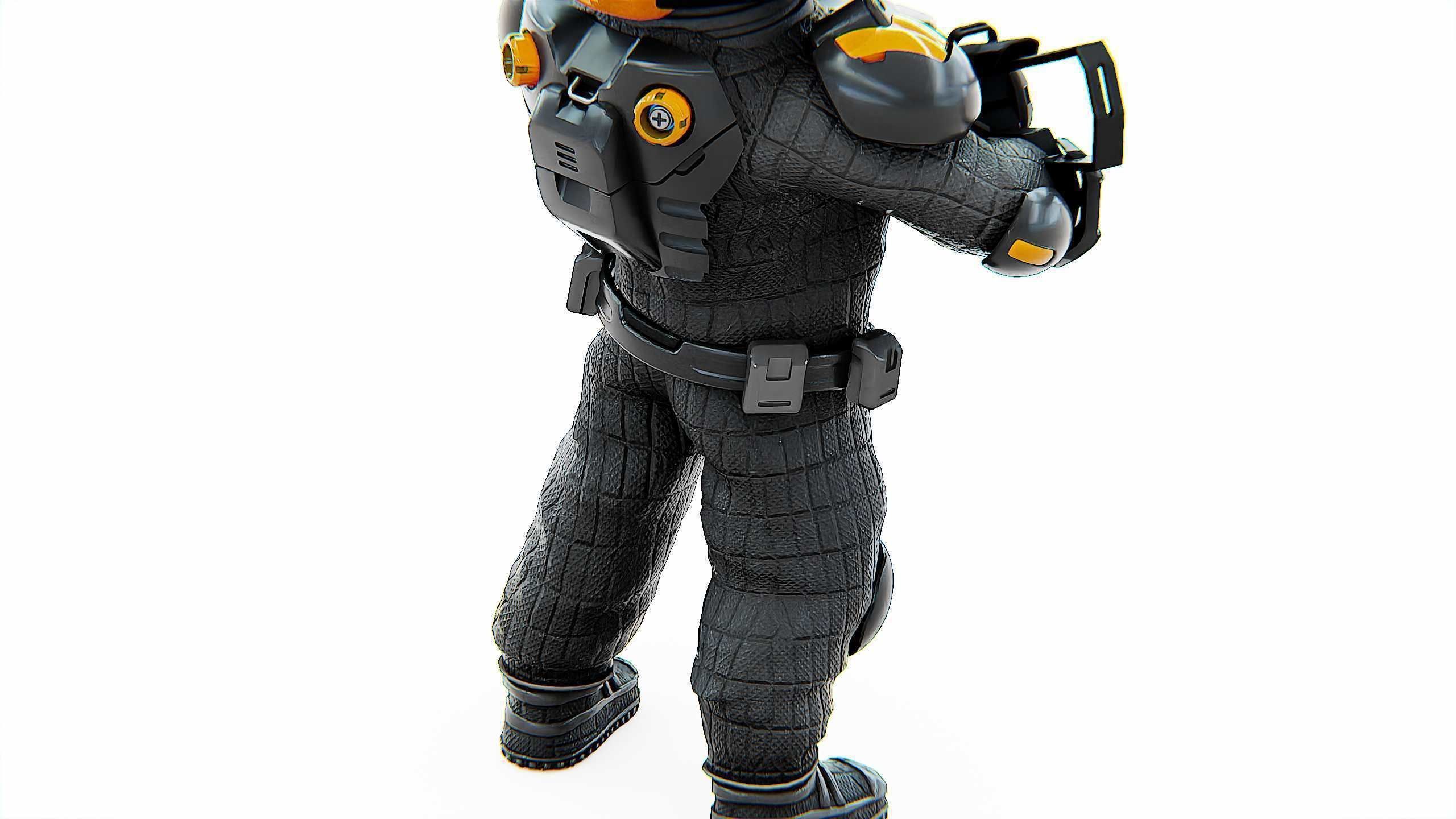 CYBER SOLDIER XC-500 Rigged for Unreal Engine - Unity - MIXAMO 3D model_25