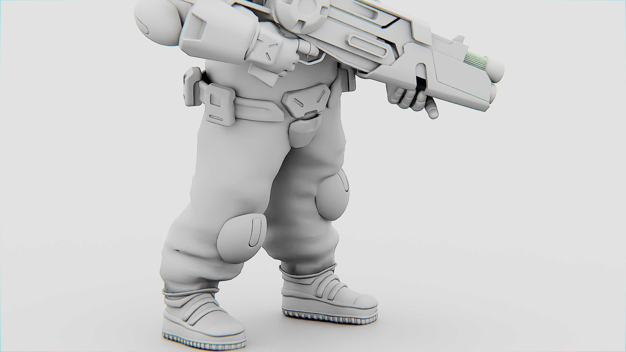 CYBER SOLDIER XC-500 Rigged for Unreal Engine - Unity - MIXAMO 3D model_35