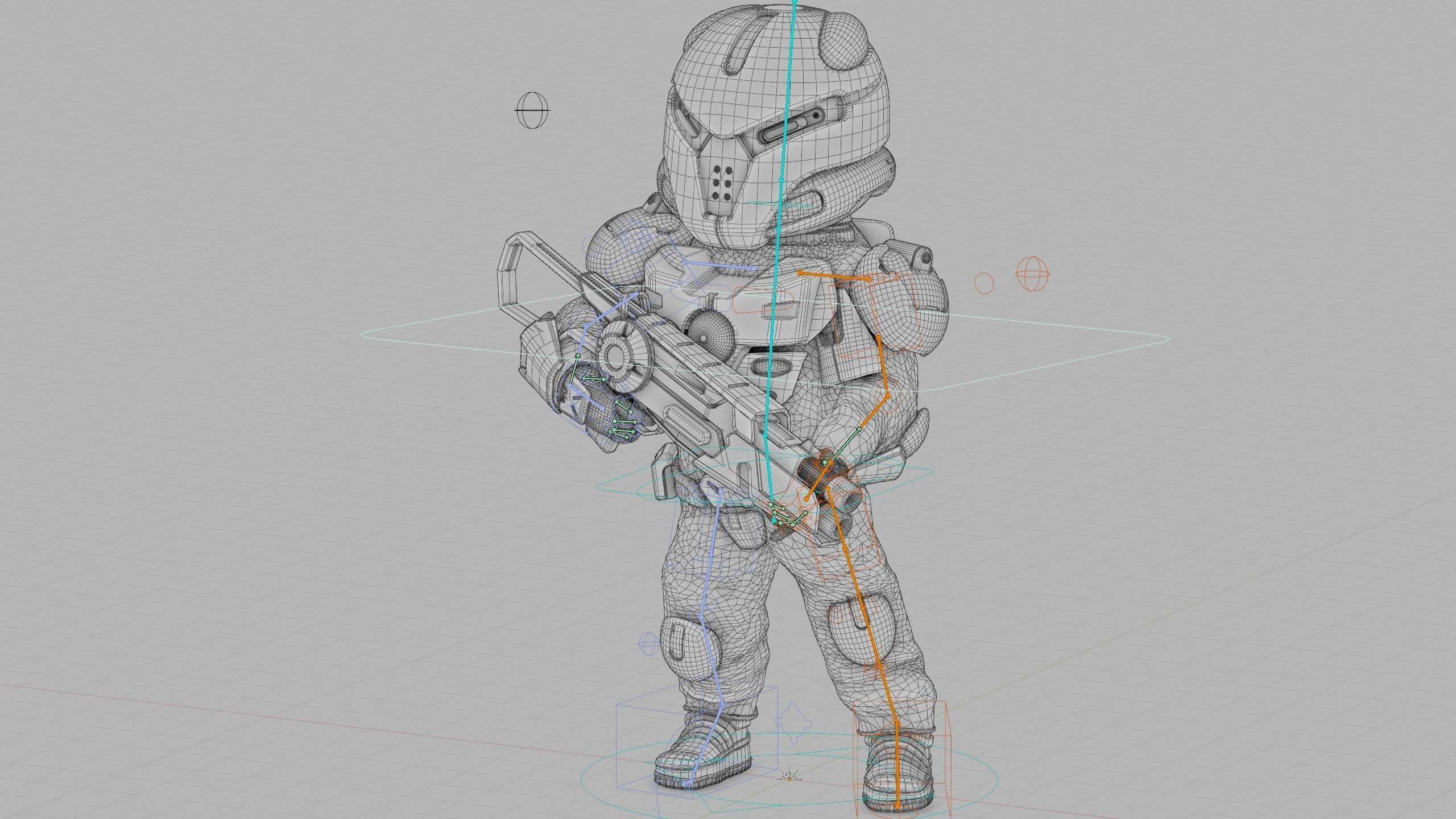 CYBER SOLDIER XC-500 Rigged for Unreal Engine - Unity - MIXAMO 3D model_40