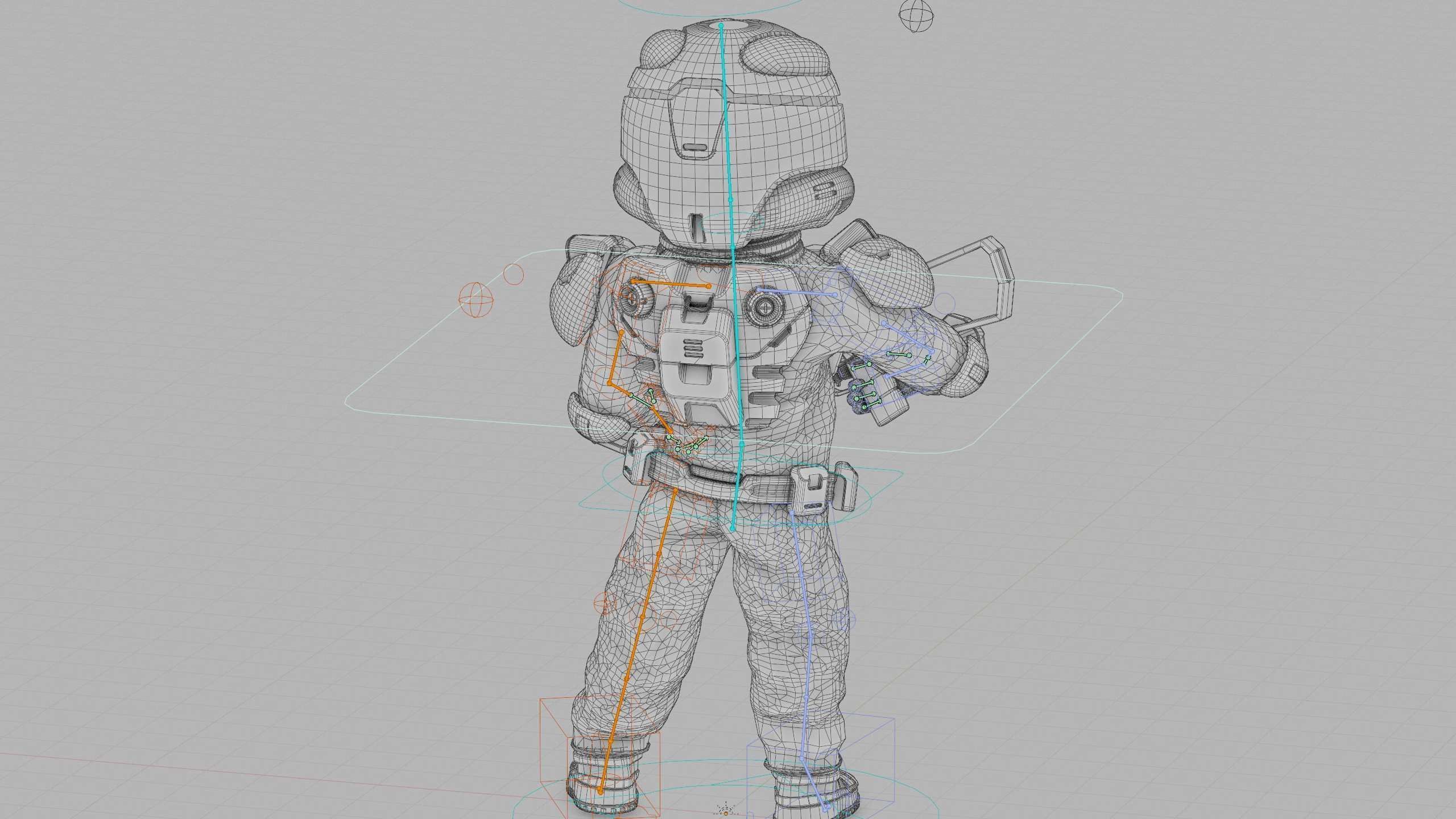 CYBER SOLDIER XC-500 Rigged for Unreal Engine - Unity - MIXAMO 3D model_41