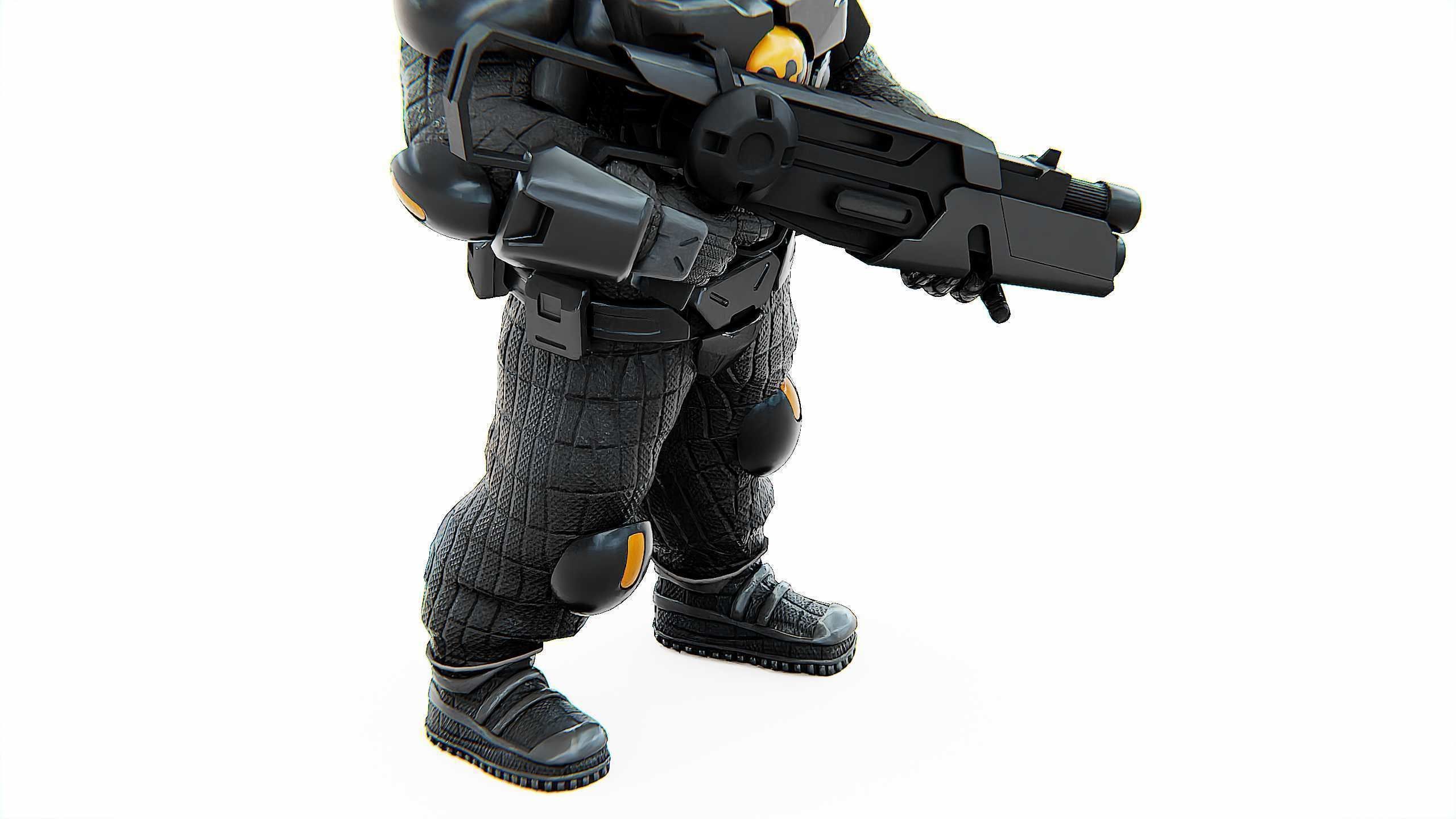 CYBER SOLDIER XC-500 Rigged for Unreal Engine - Unity - MIXAMO 3D model_24