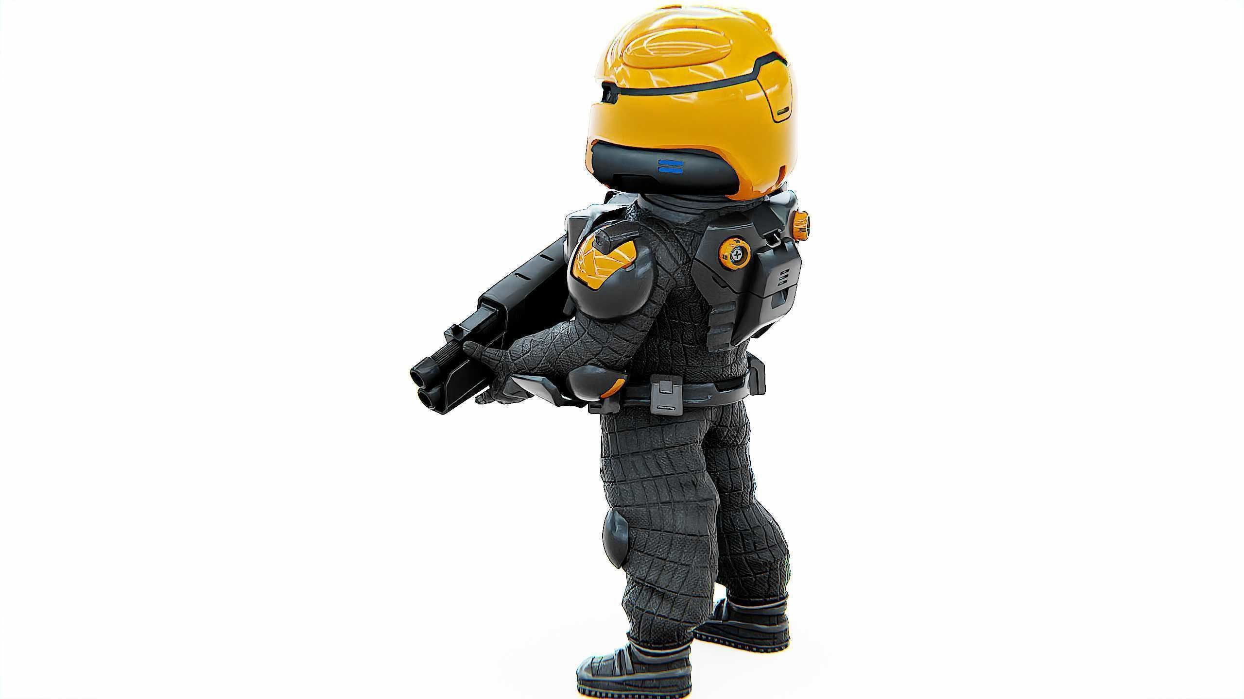 CYBER SOLDIER XC-500 Rigged for Unreal Engine - Unity - MIXAMO 3D model_14