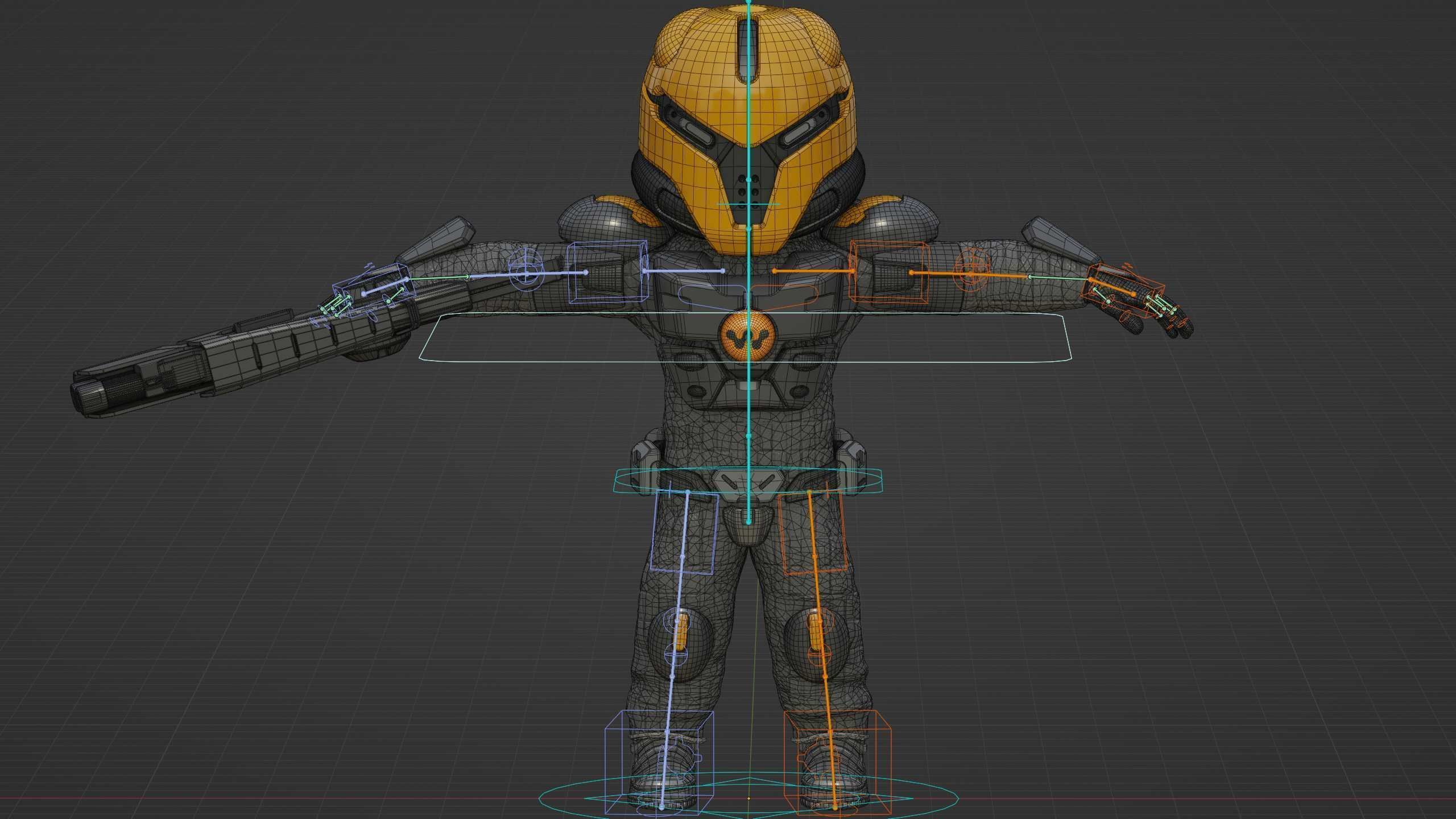 CYBER SOLDIER XC-500 Rigged for Unreal Engine - Unity - MIXAMO 3D model_39