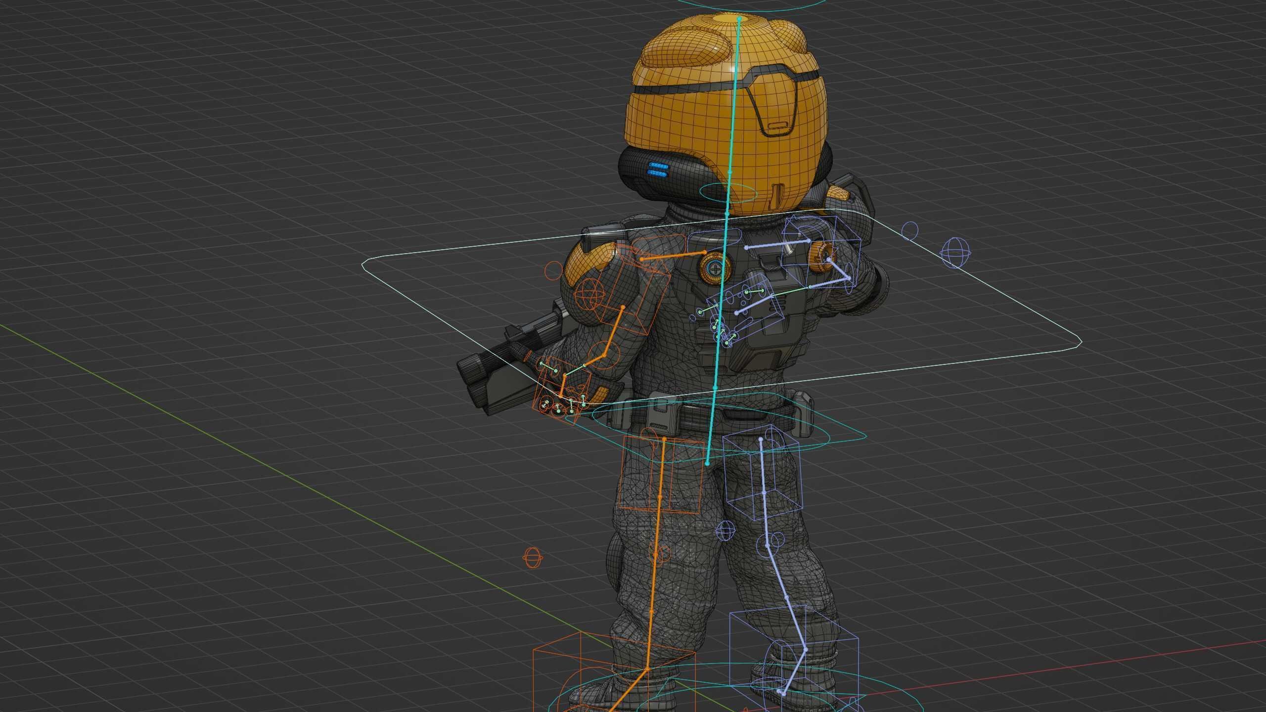 CYBER SOLDIER XC-500 Rigged for Unreal Engine - Unity - MIXAMO 3D model_38