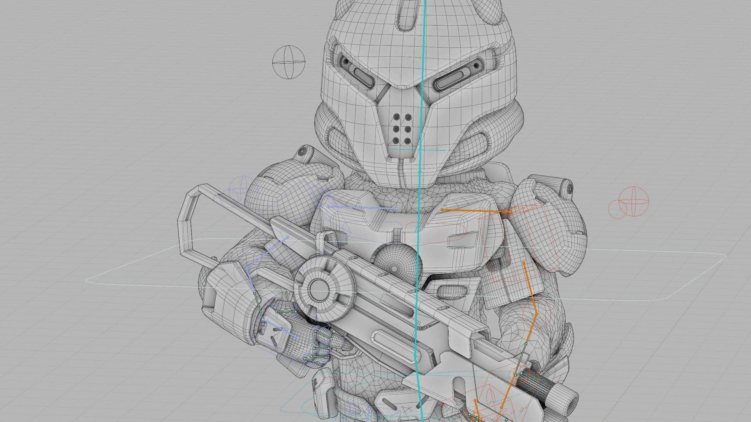 CYBER SOLDIER XC-500 Rigged for Unreal Engine - Unity - MIXAMO 3D model_42